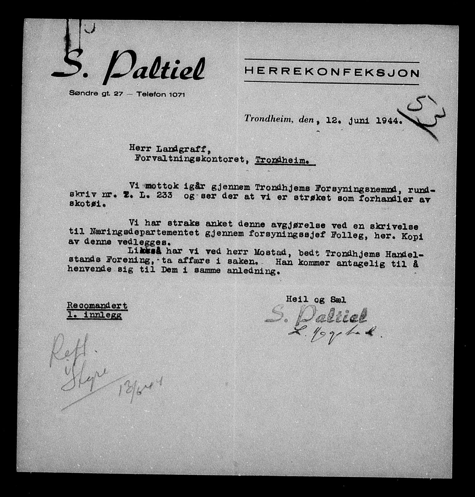 Justisdepartementet, Tilbakeføringskontoret for inndratte formuer, AV/RA-S-1564/H/Hc/Hca/L0906: --, 1945-1947, s. 423