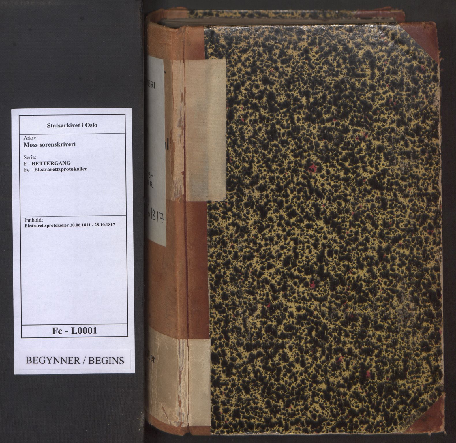 Moss sorenskriveri, SAO/A-10168, 1811-1817
