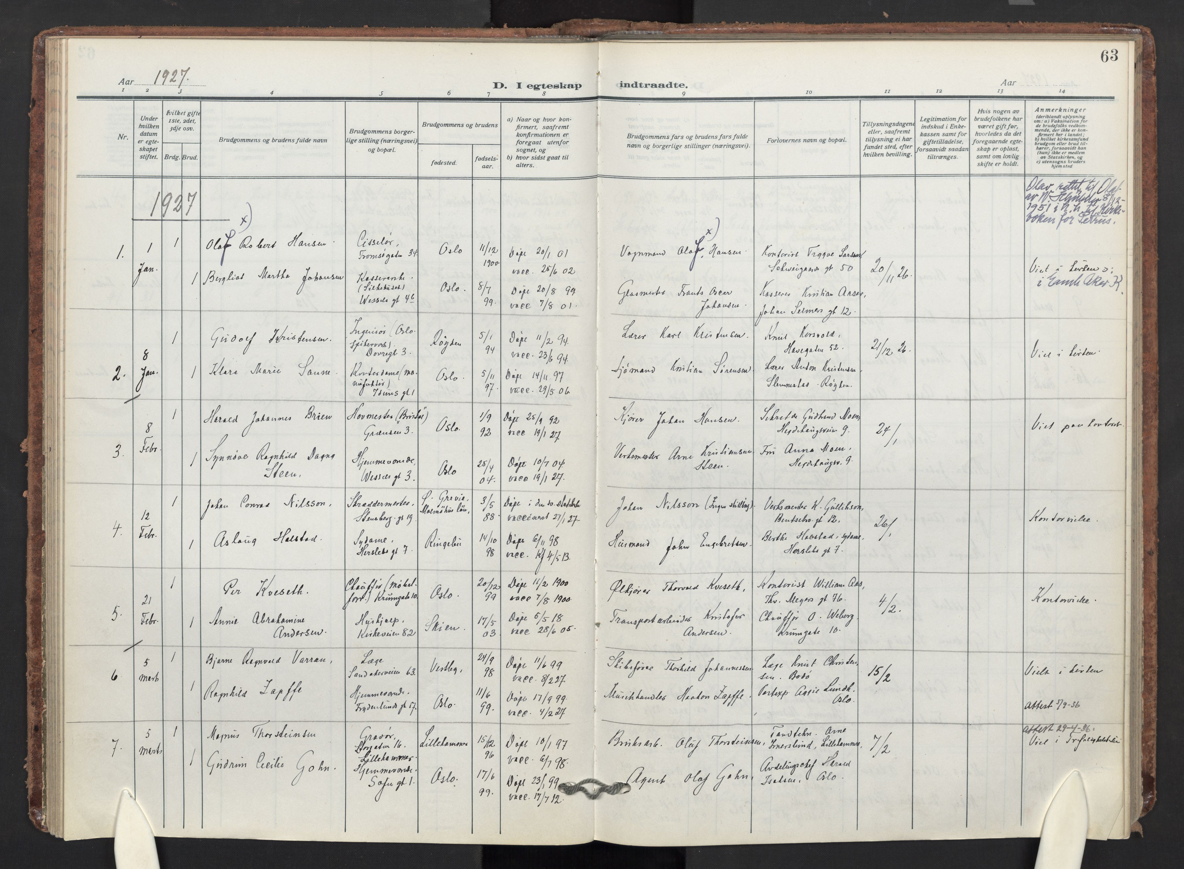 Markus prestekontor Kirkebøker, AV/SAO-A-10830/F/L0003: Ministerialbok nr. 3, 1917-1942, s. 63