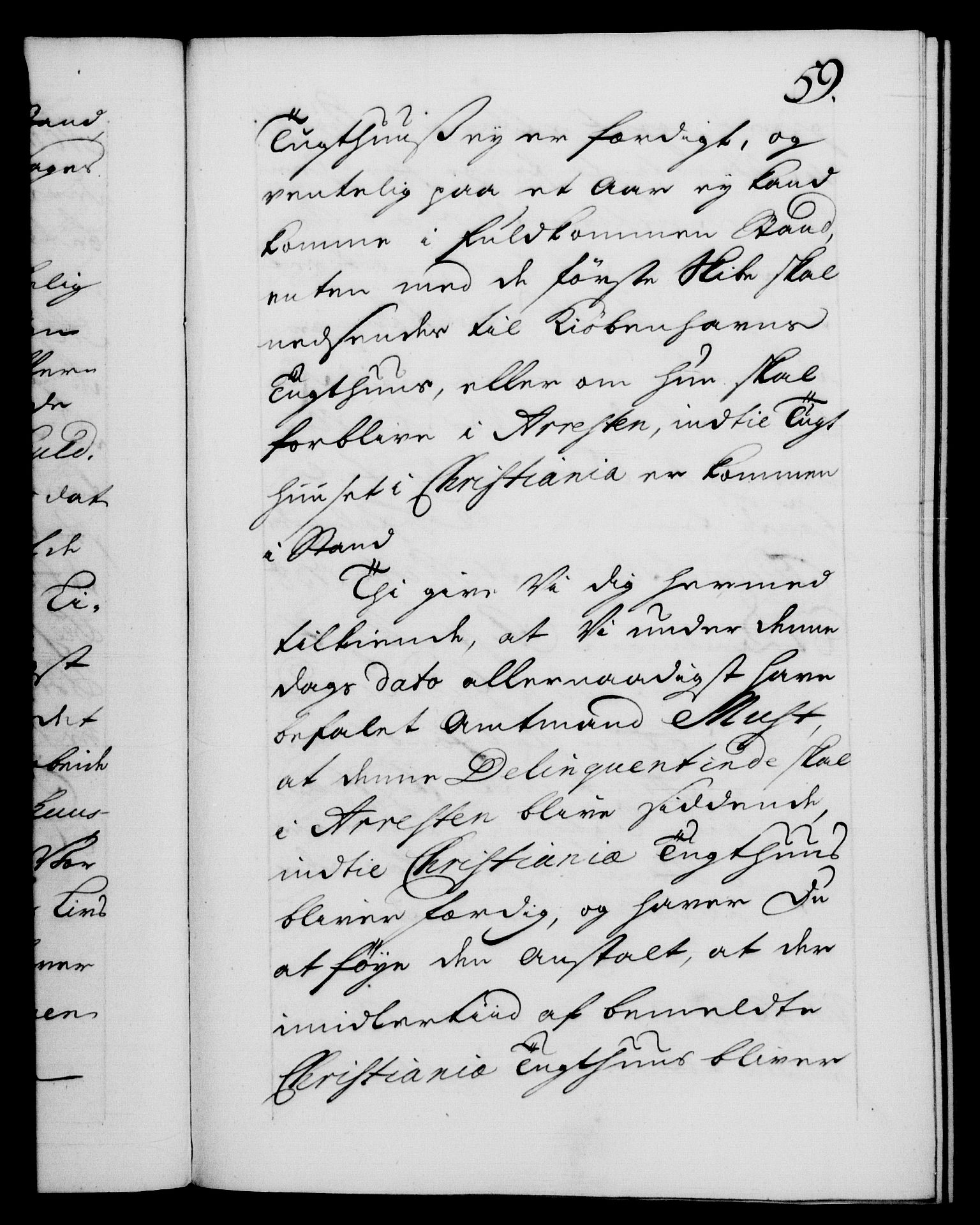 Danske Kanselli 1572-1799, AV/RA-EA-3023/F/Fc/Fca/Fcab/L0028: Norske tegnelser, 1738-1740, s. 59a