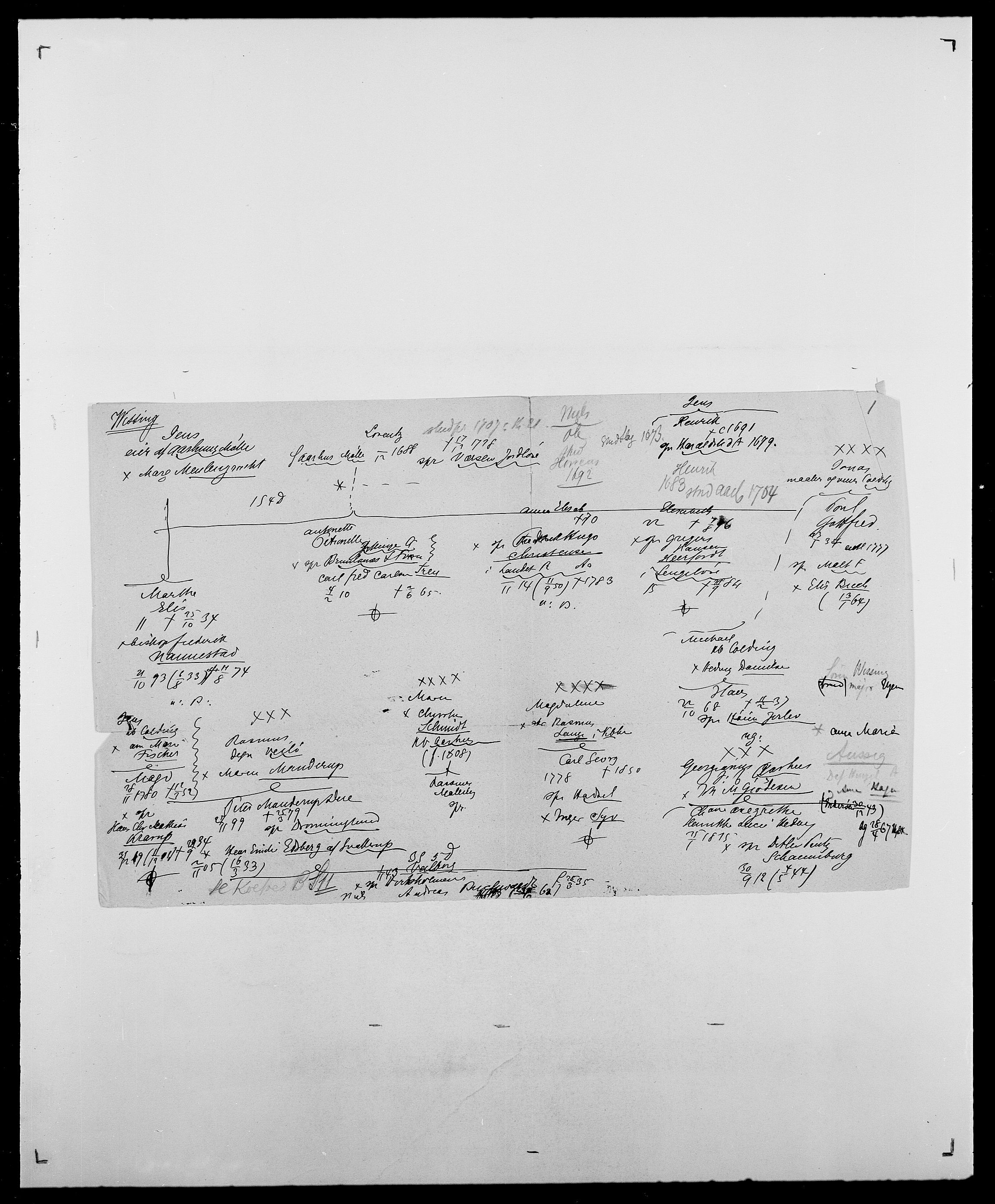 Delgobe, Charles Antoine - samling, AV/SAO-PAO-0038/D/Da/L0042: Vilain - Wulf, Wulff, se også Wolf, s. 410