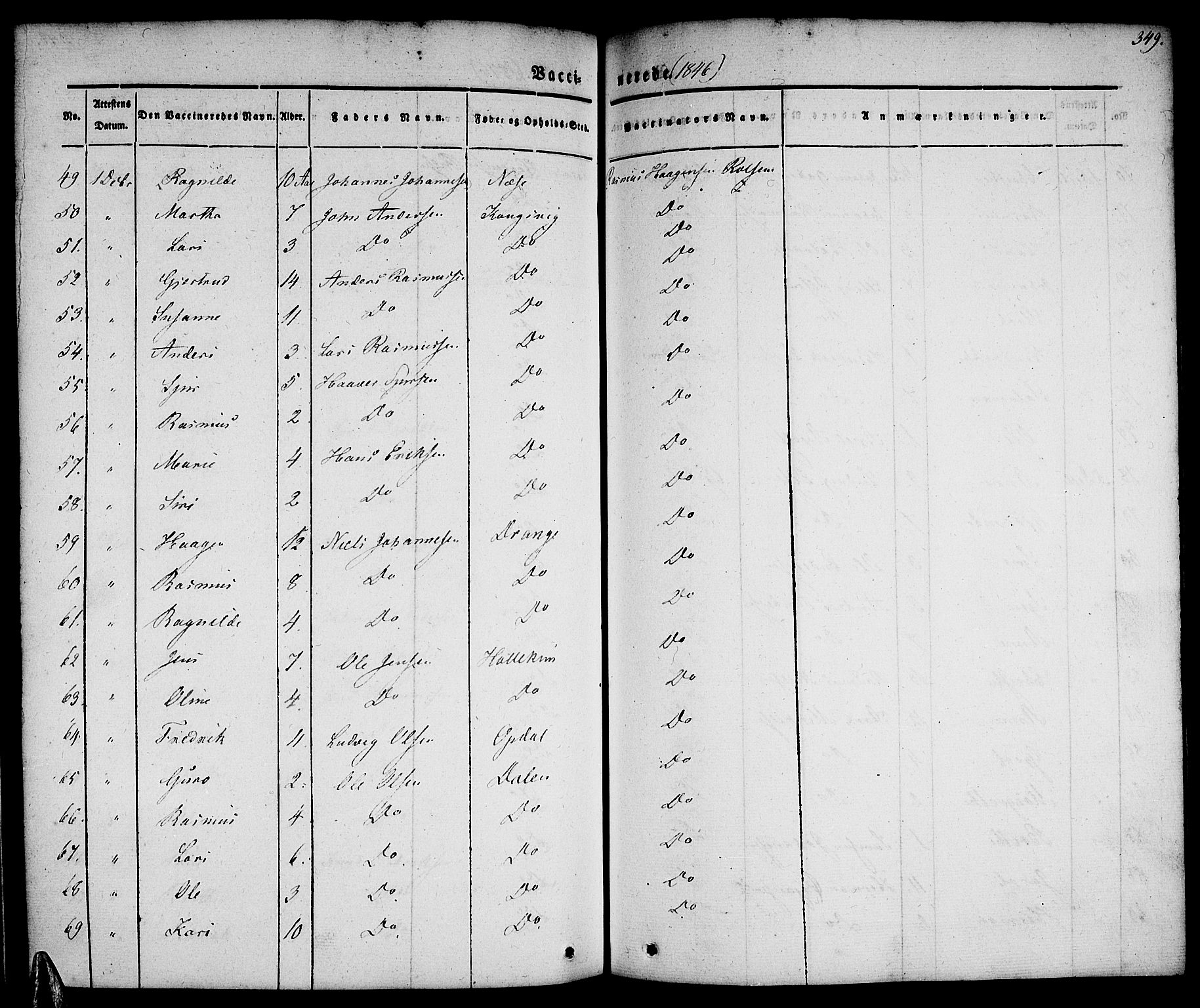 Tysnes sokneprestembete, AV/SAB-A-78601/H/Haa: Ministerialbok nr. A 9, 1837-1848, s. 349