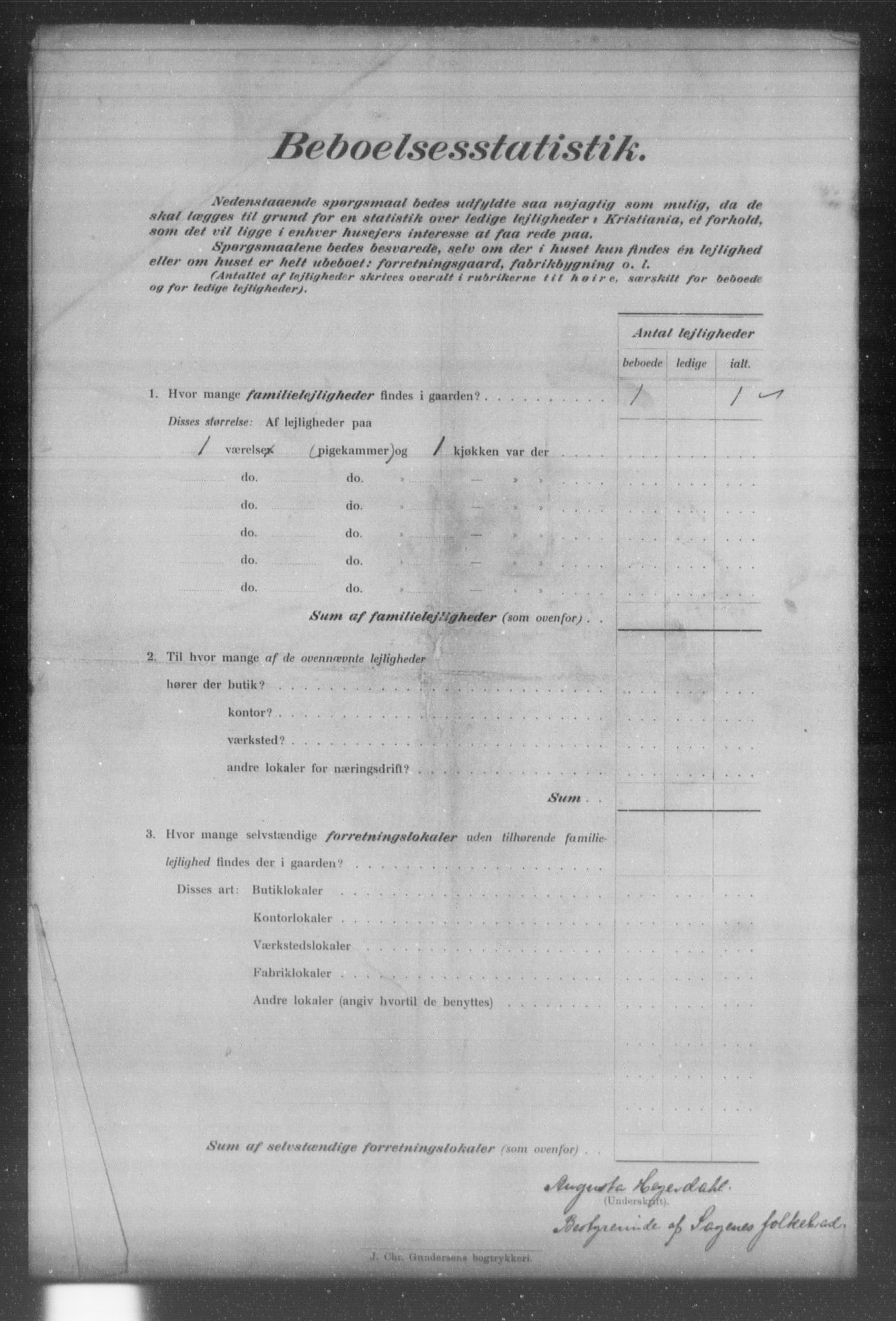 OBA, Kommunal folketelling 31.12.1903 for Kristiania kjøpstad, 1903, s. 17079