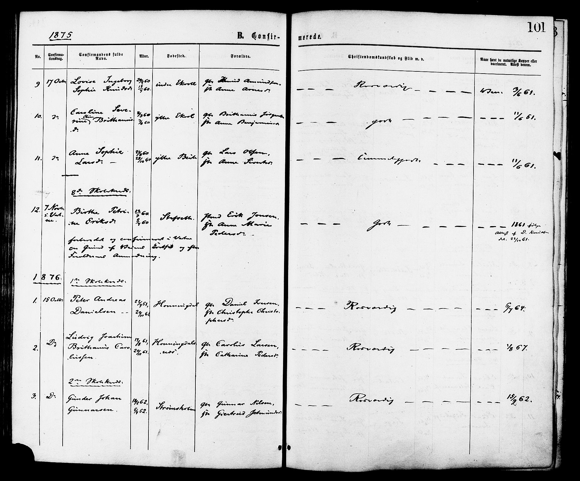Ministerialprotokoller, klokkerbøker og fødselsregistre - Møre og Romsdal, AV/SAT-A-1454/524/L0355: Ministerialbok nr. 524A07, 1864-1879, s. 101