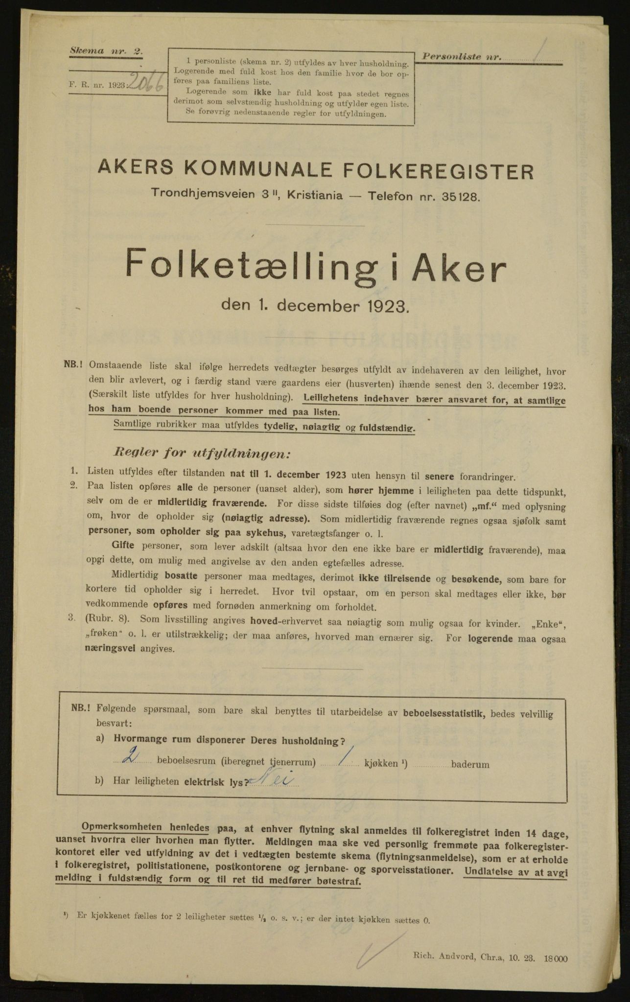 , Kommunal folketelling 1.12.1923 for Aker, 1923, s. 35604