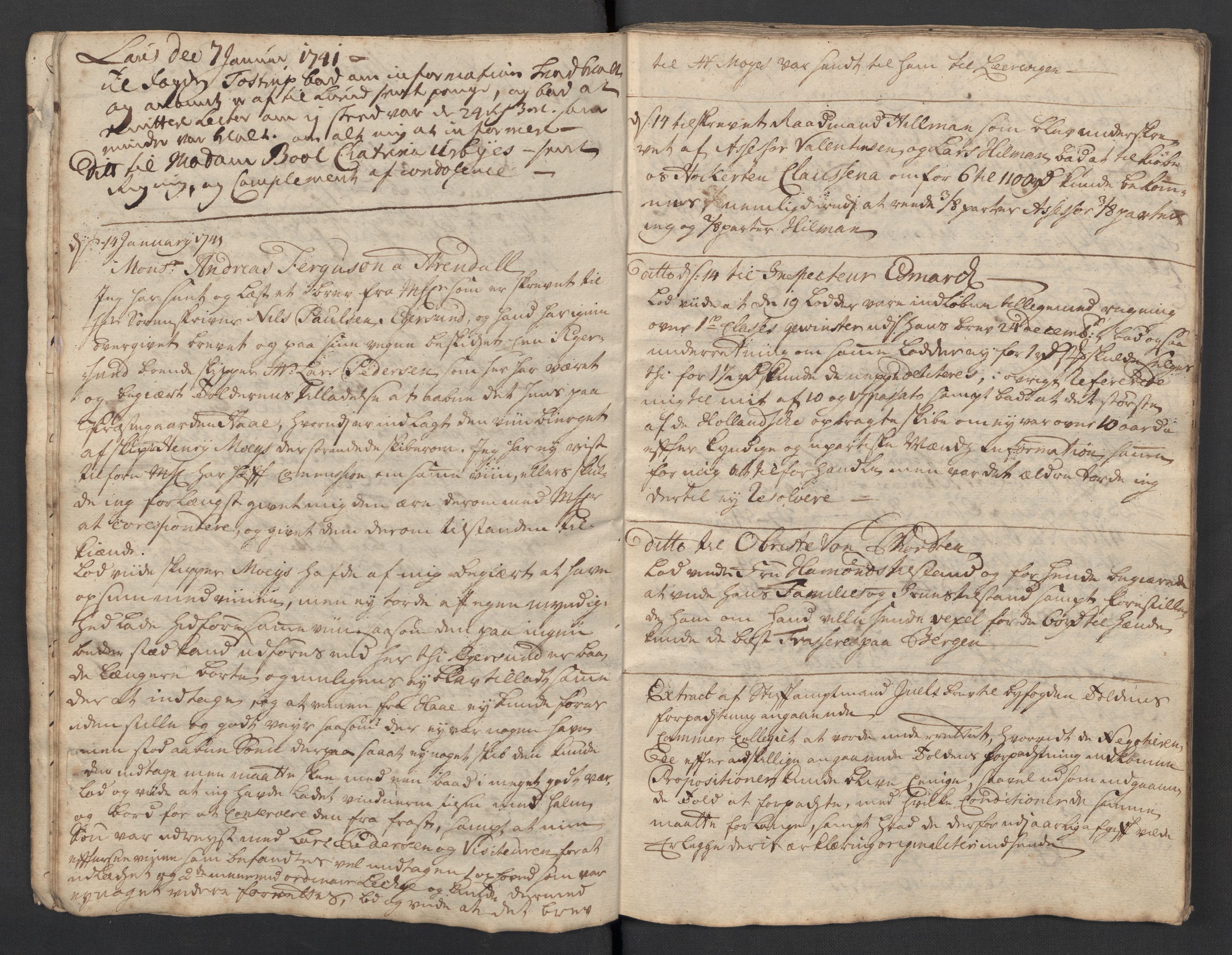 Pa 0119 - Smith, Lauritz Andersen og Lauritz Lauritzen, SAST/A-100231/O/L0001: Kopibøker m.m., 1740-1745, s. 17