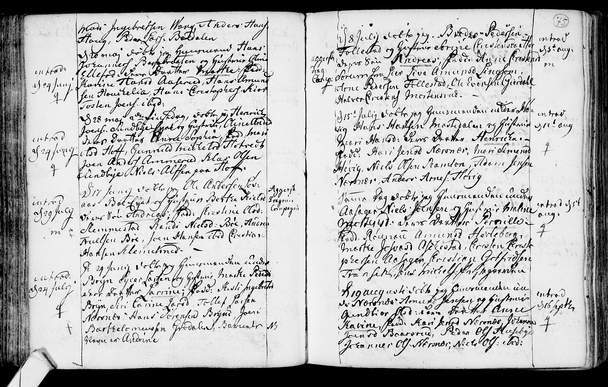 Røyken kirkebøker, SAKO/A-241/F/Fa/L0003: Ministerialbok nr. 3, 1782-1813, s. 75