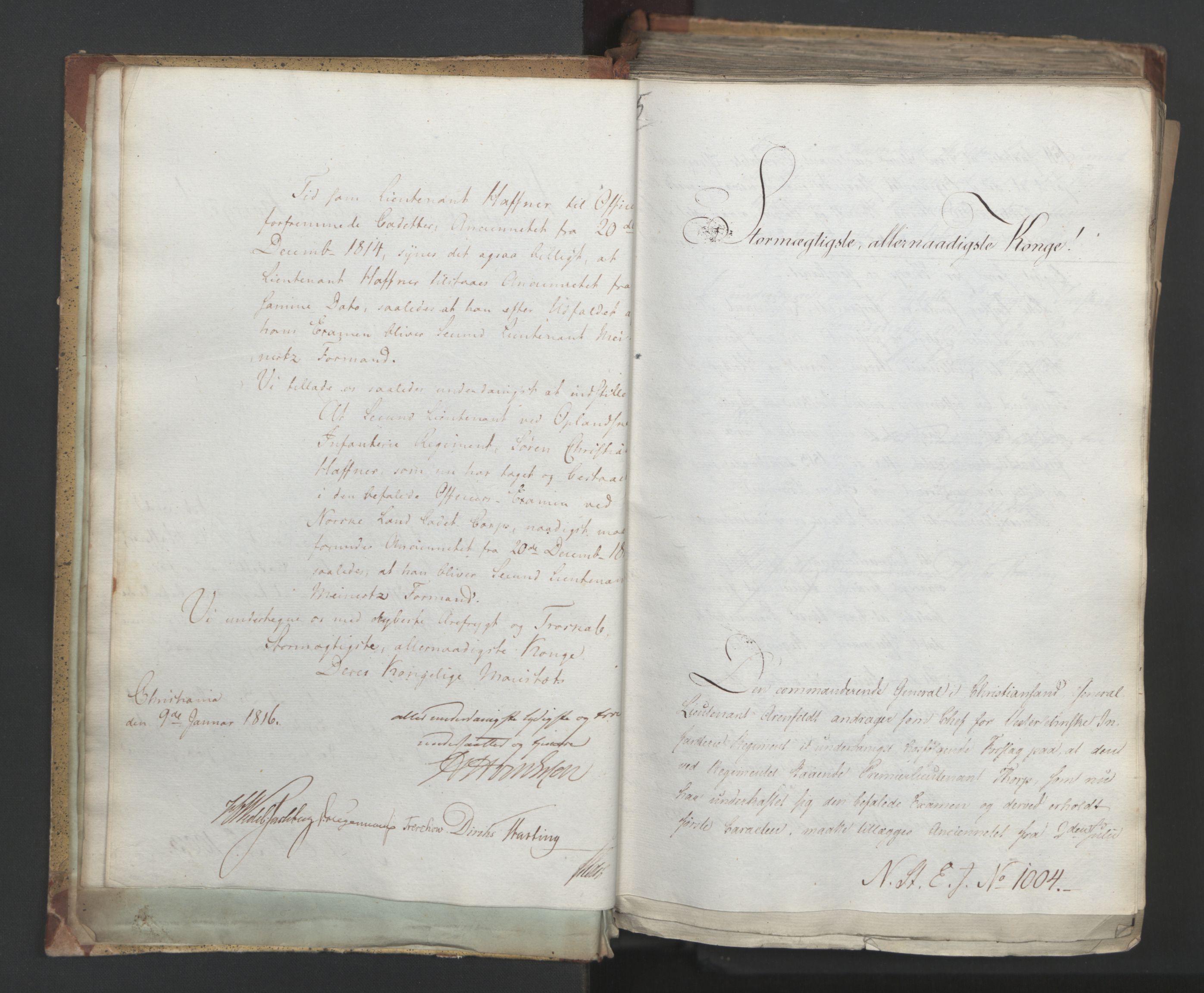 Statsrådsavdelingen i Stockholm, AV/RA-S-1003/D/Da/L0005: Regjeringsinnstillinger nr. 1000-1246, 1816, s. 14