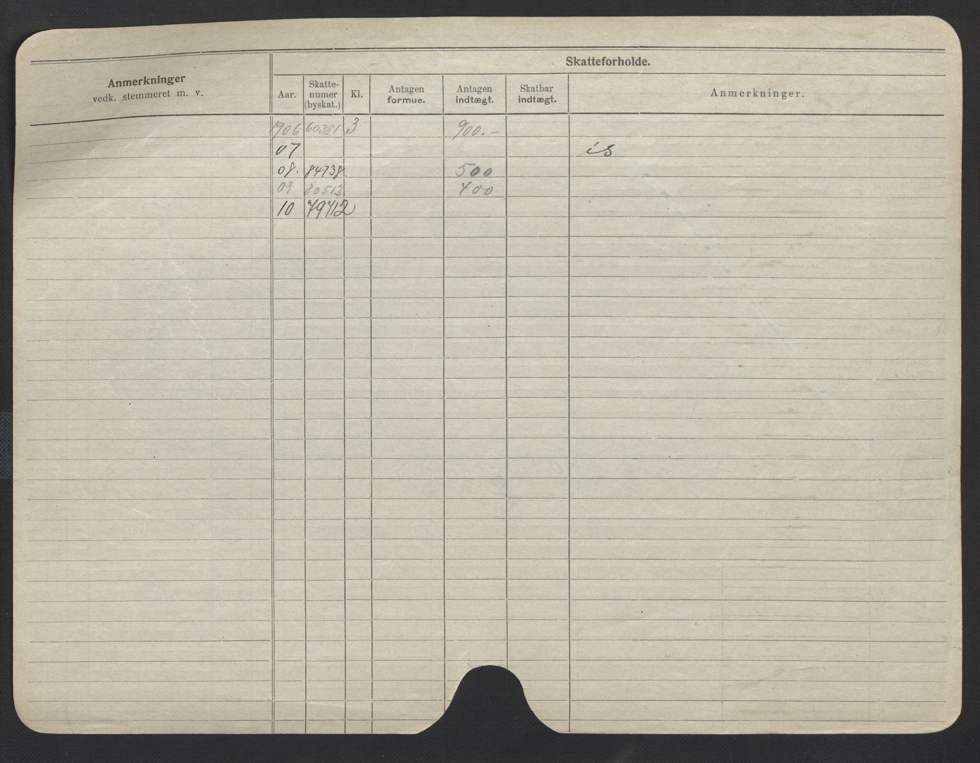 Oslo folkeregister, Registerkort, SAO/A-11715/F/Fa/Fac/L0011: Menn, 1906-1914, s. 51b