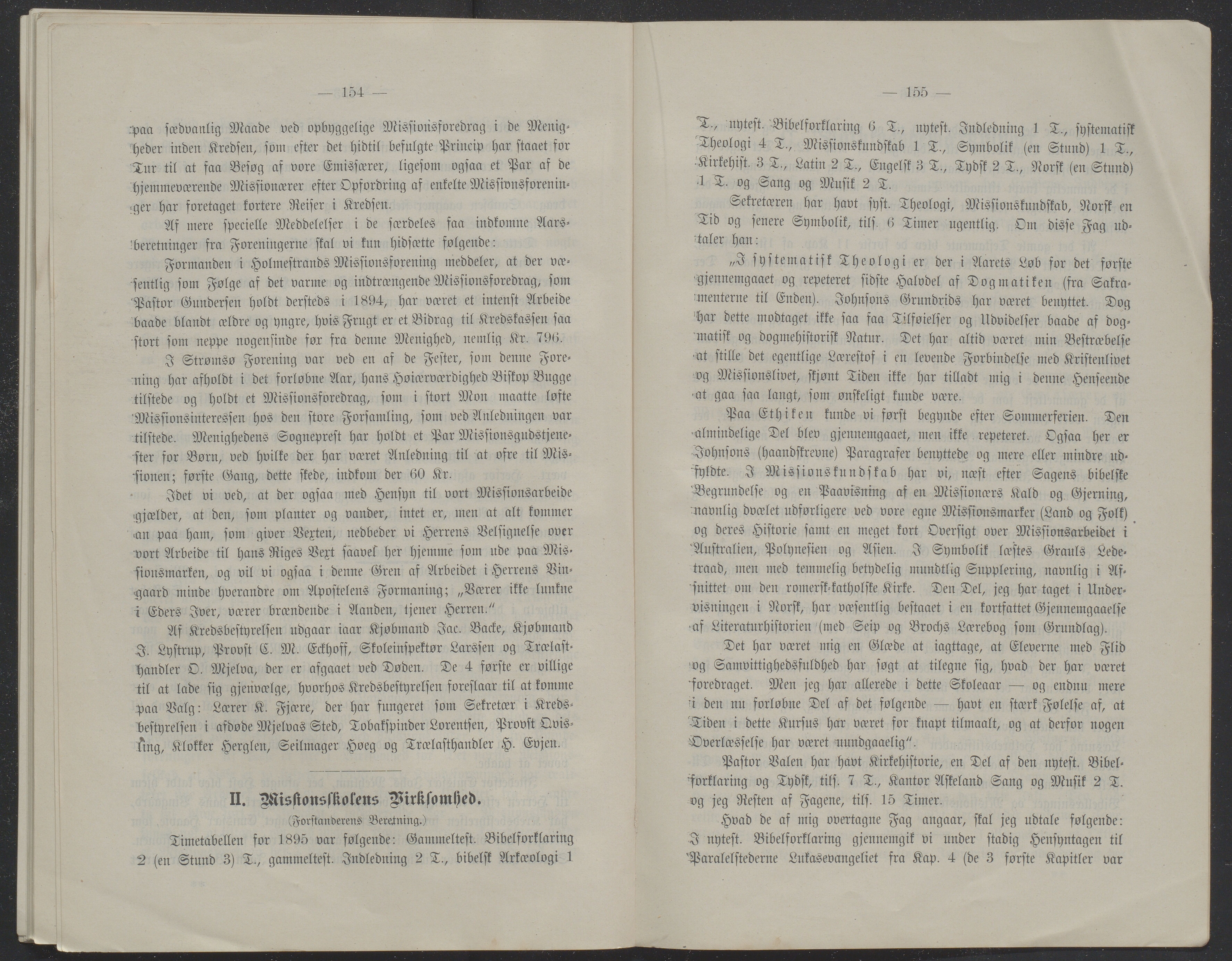 Det Norske Misjonsselskap - hovedadministrasjonen, VID/MA-A-1045/D/Db/Dba/L0339/0007: Beretninger, Bøker, Skrifter o.l   / Årsberetninger. Heftet. 54. , 1896, s. 154-155