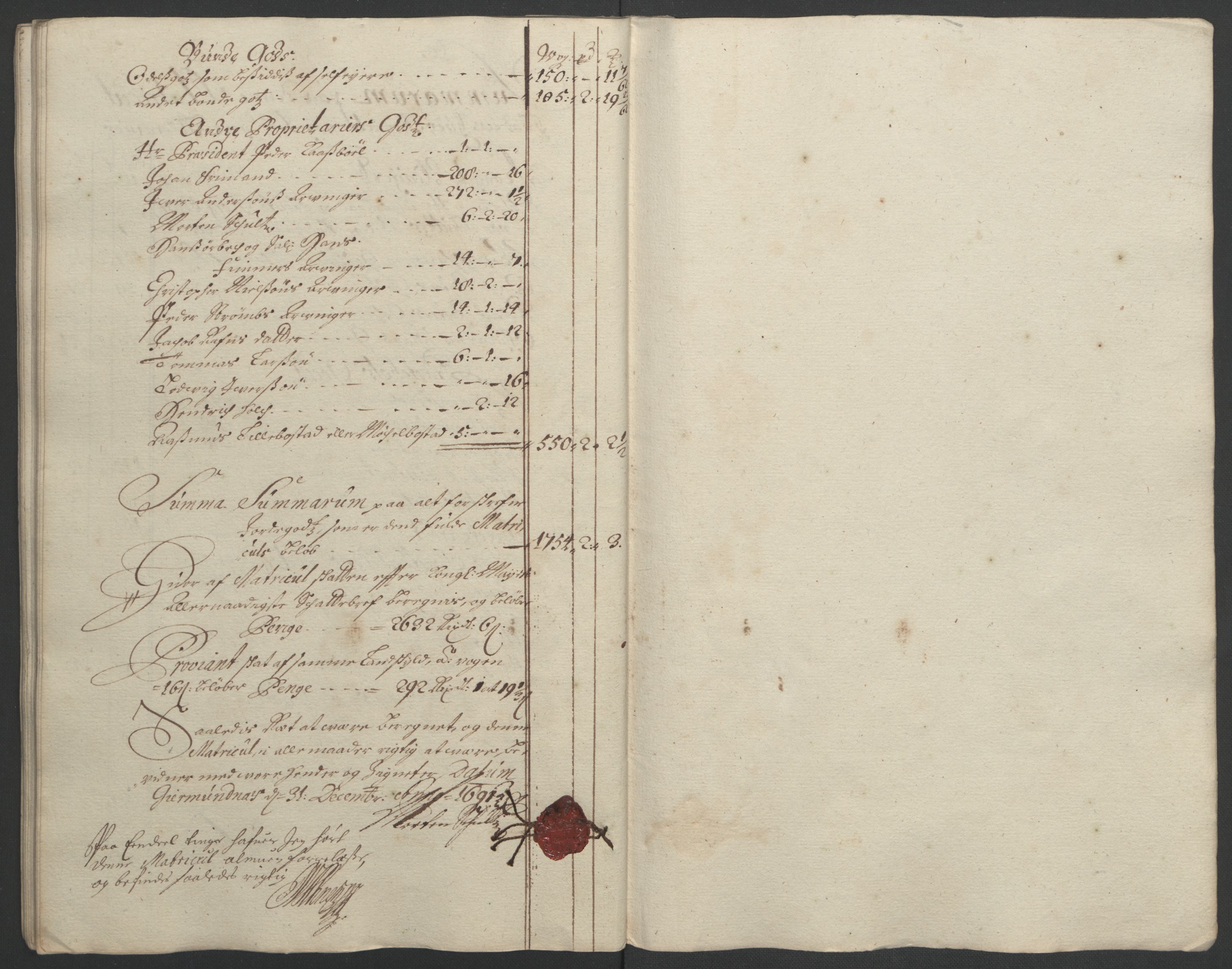 Rentekammeret inntil 1814, Reviderte regnskaper, Fogderegnskap, RA/EA-4092/R55/L3649: Fogderegnskap Romsdal, 1690-1691, s. 247