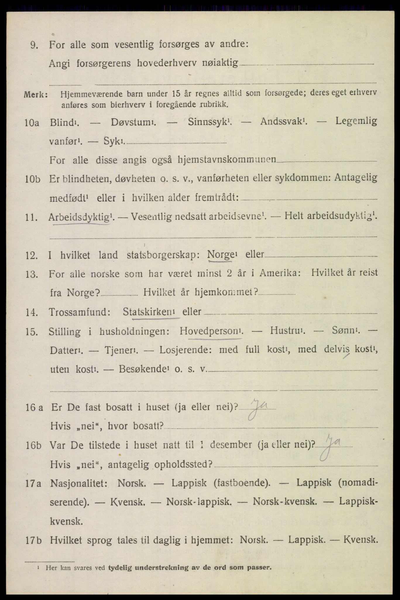 SAT, Folketelling 1920 for 1853 Evenes herred, 1920, s. 9571