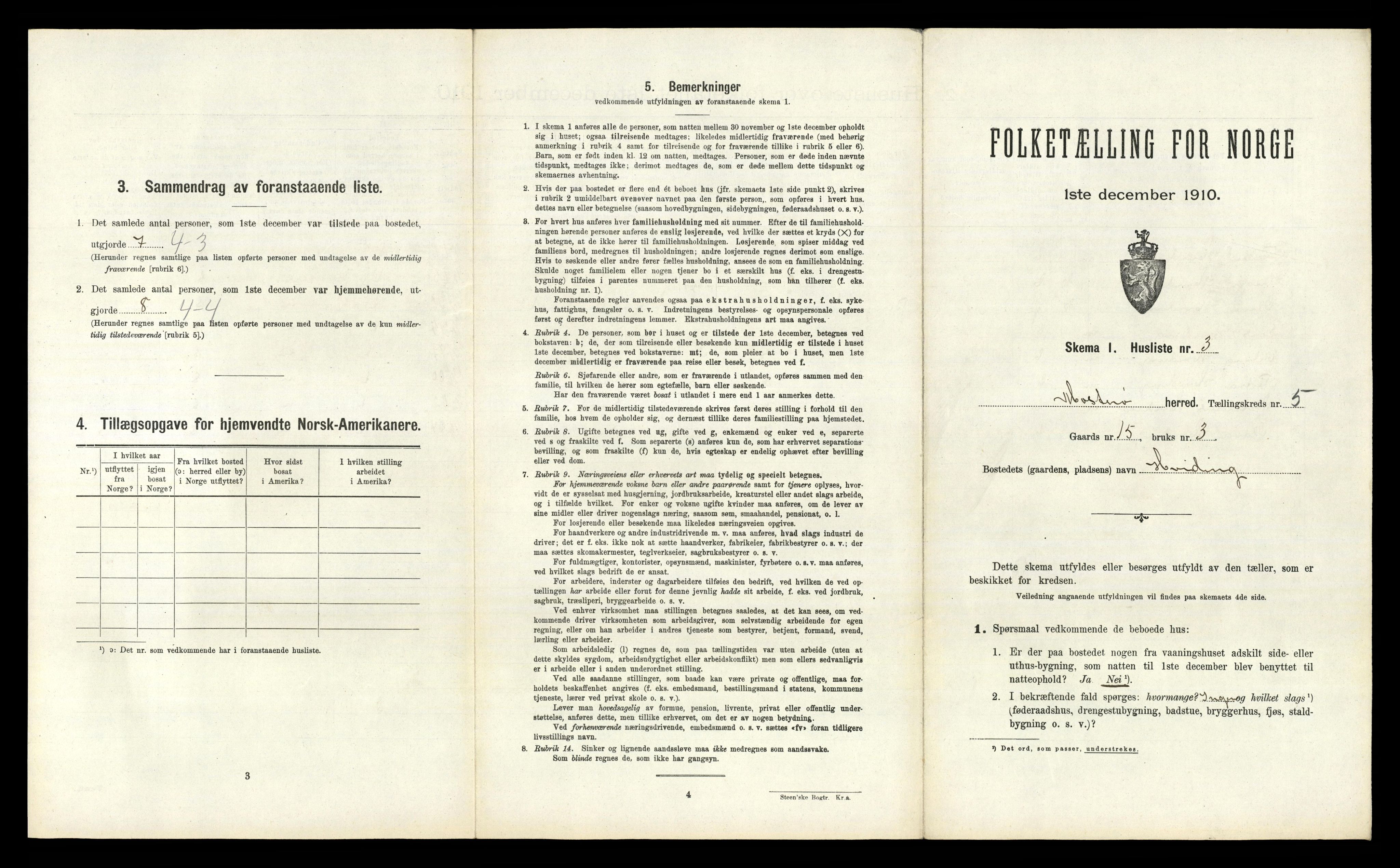 RA, Folketelling 1910 for 1143 Mosterøy herred, 1910, s. 285