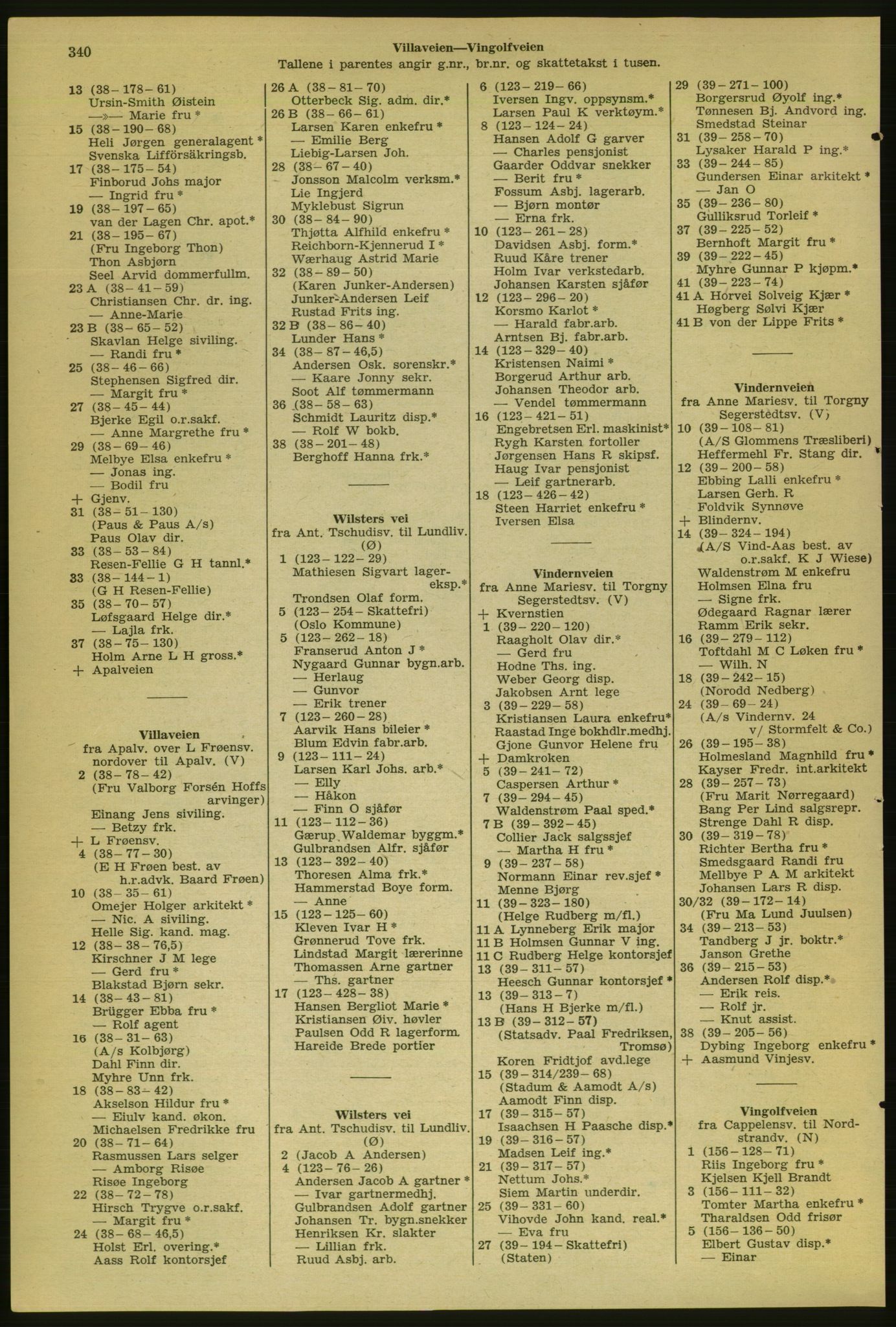 Kristiania/Oslo adressebok, PUBL/-, 1956-1957, s. 340