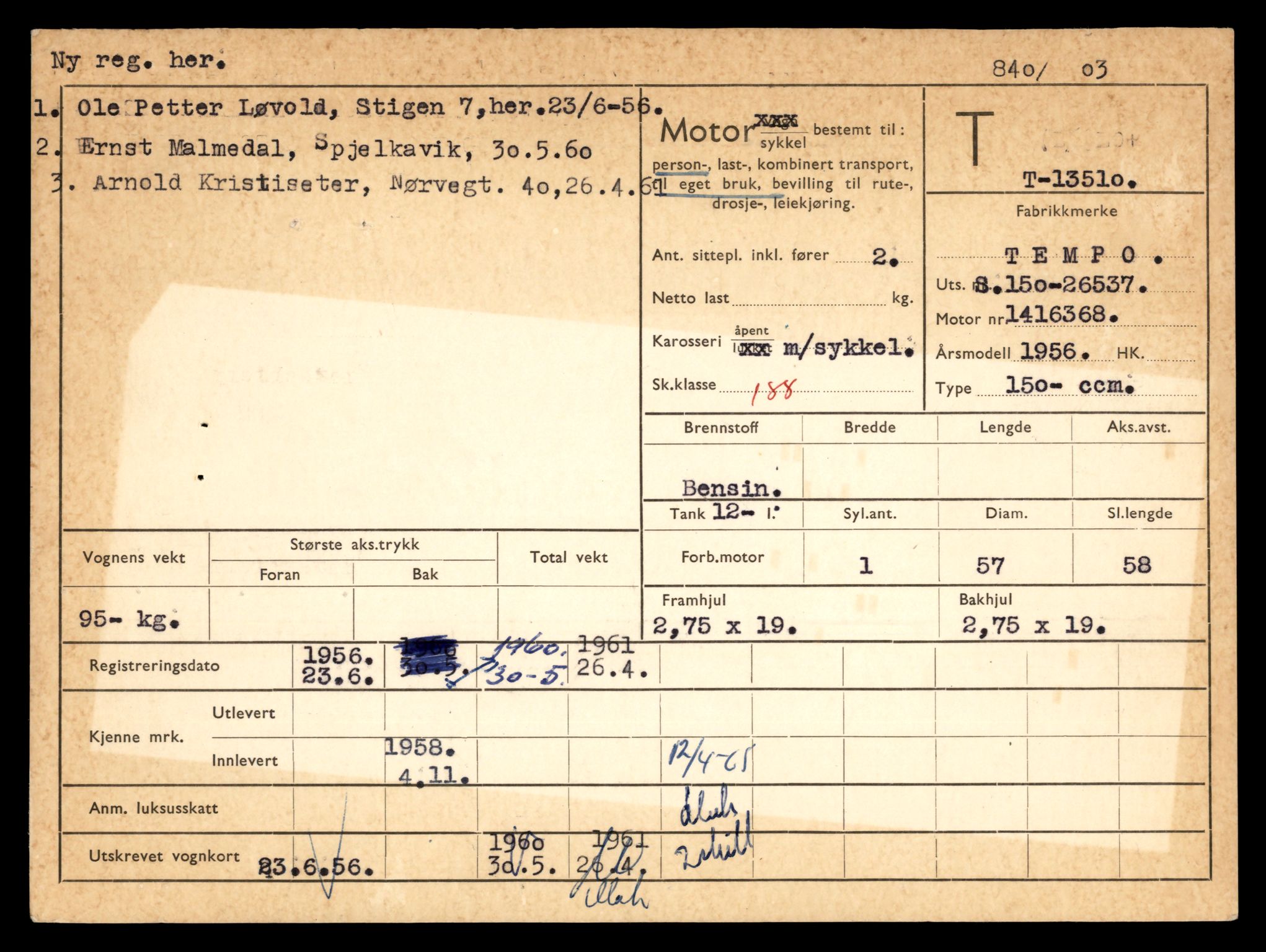 Møre og Romsdal vegkontor - Ålesund trafikkstasjon, AV/SAT-A-4099/F/Fe/L0039: Registreringskort for kjøretøy T 13361 - T 13530, 1927-1998, s. 2652