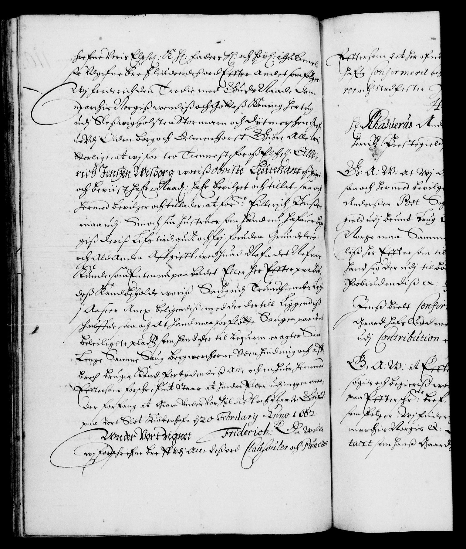Danske Kanselli 1572-1799, RA/EA-3023/F/Fc/Fca/Fcaa/L0011: Norske registre (mikrofilm), 1670-1673, s. 110b