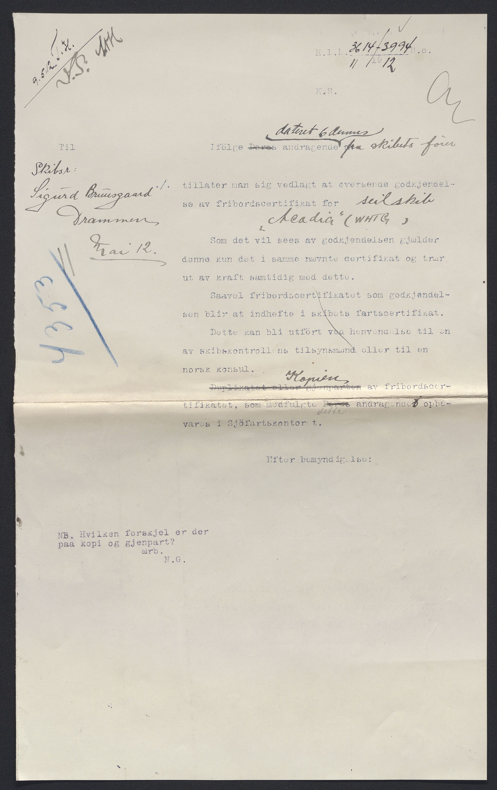 Sjøfartsdirektoratet med forløpere, skipsmapper slettede skip, AV/RA-S-4998/F/Fa/L0001: --, 1860-1922, s. 330