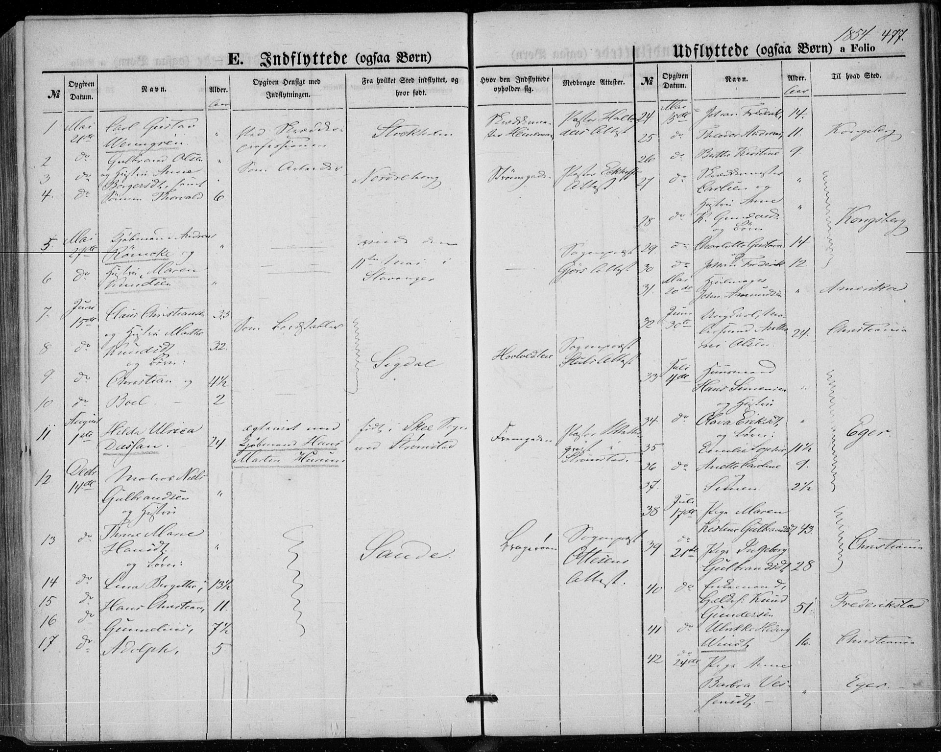 Bragernes kirkebøker, AV/SAKO-A-6/F/Fb/L0002: Ministerialbok nr. II 2, 1848-1859, s. 477
