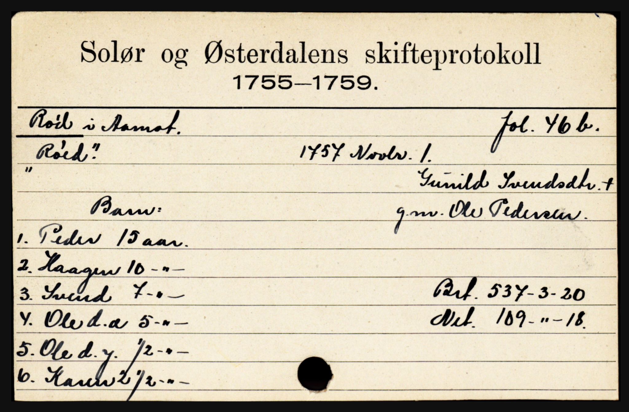 Solør og Østerdalen sorenskriveri, SAH/TING-024/J, 1716-1774, s. 4907