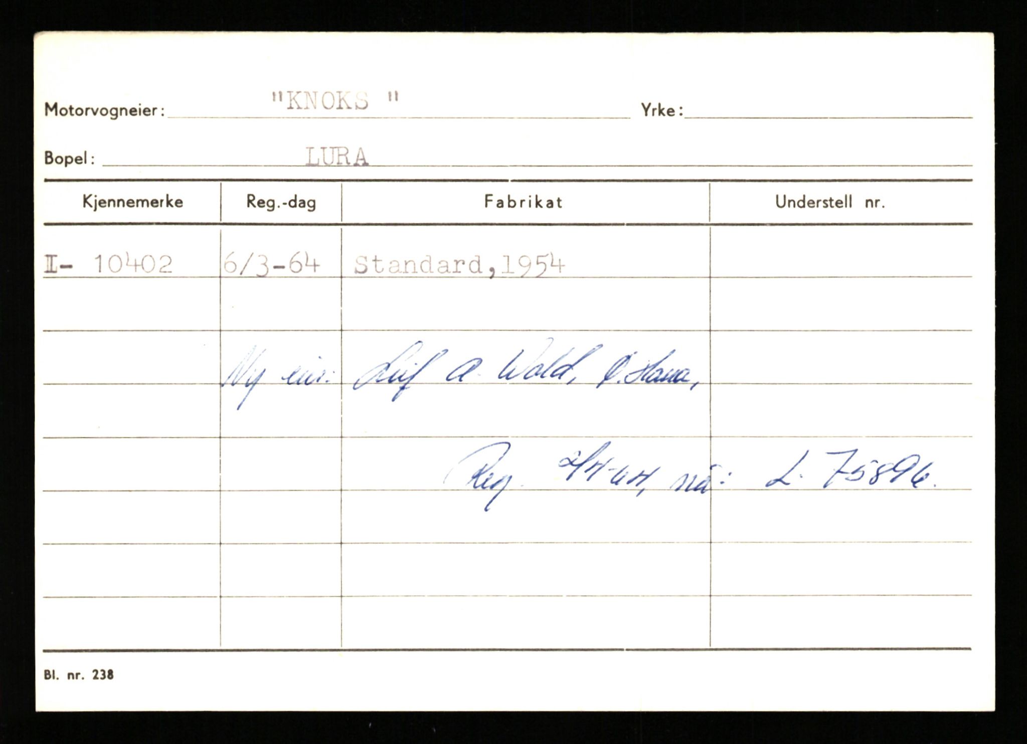 Stavanger trafikkstasjon, AV/SAST-A-101942/0/G/L0002: Registreringsnummer: 5791 - 10405, 1930-1971, s. 3248