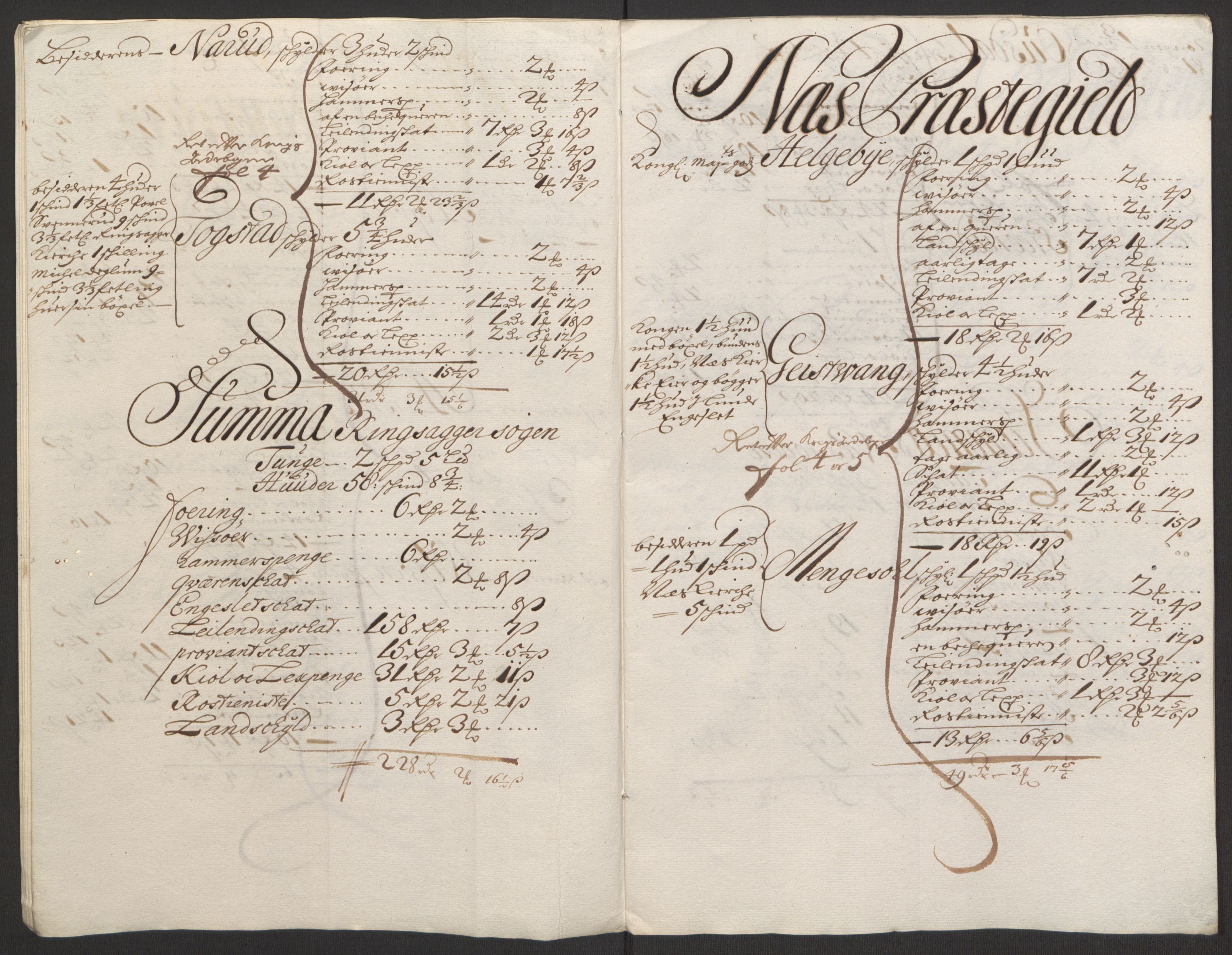 Rentekammeret inntil 1814, Reviderte regnskaper, Fogderegnskap, AV/RA-EA-4092/R16/L1035: Fogderegnskap Hedmark, 1694, s. 117