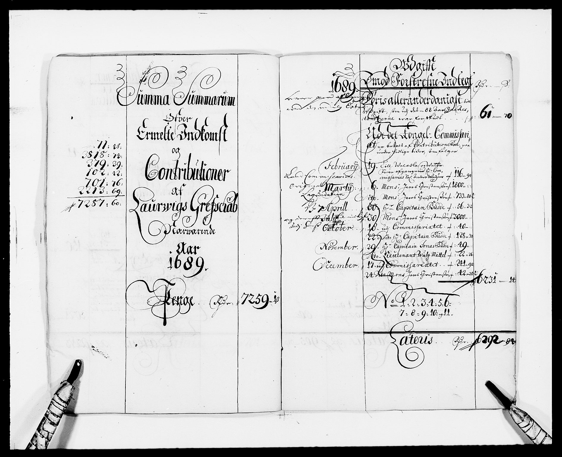 Rentekammeret inntil 1814, Reviderte regnskaper, Fogderegnskap, AV/RA-EA-4092/R33/L1971: Fogderegnskap Larvik grevskap, 1688-1689, s. 21