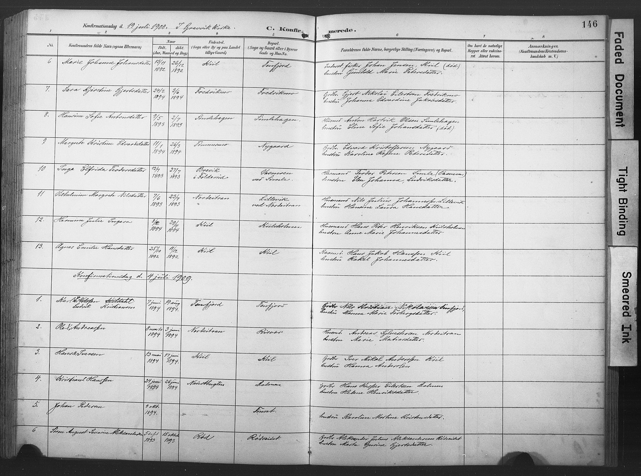 Ministerialprotokoller, klokkerbøker og fødselsregistre - Nord-Trøndelag, SAT/A-1458/789/L0706: Klokkerbok nr. 789C01, 1888-1931, s. 146