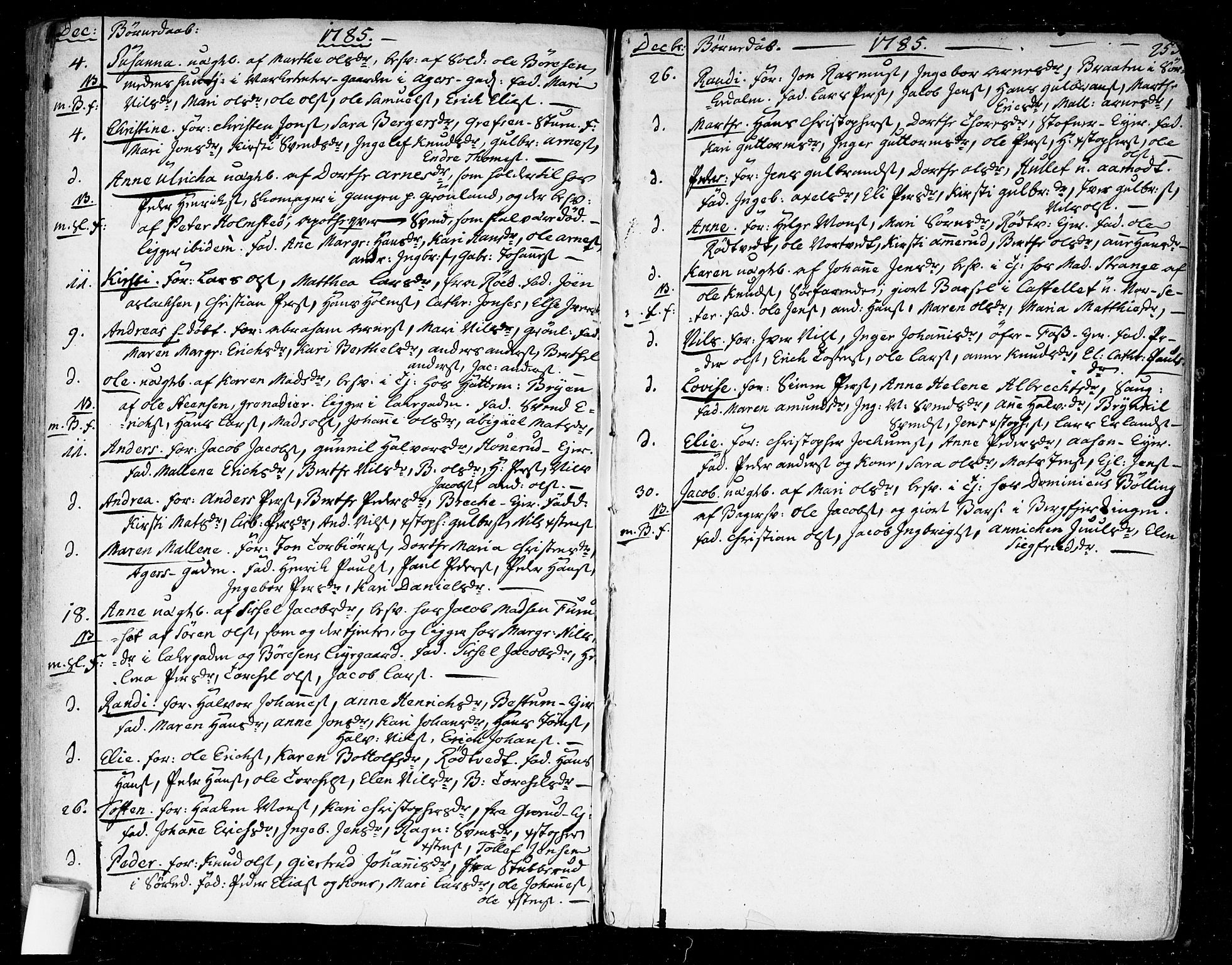 Aker prestekontor kirkebøker, SAO/A-10861/F/L0009: Ministerialbok nr. 9, 1765-1785, s. 253