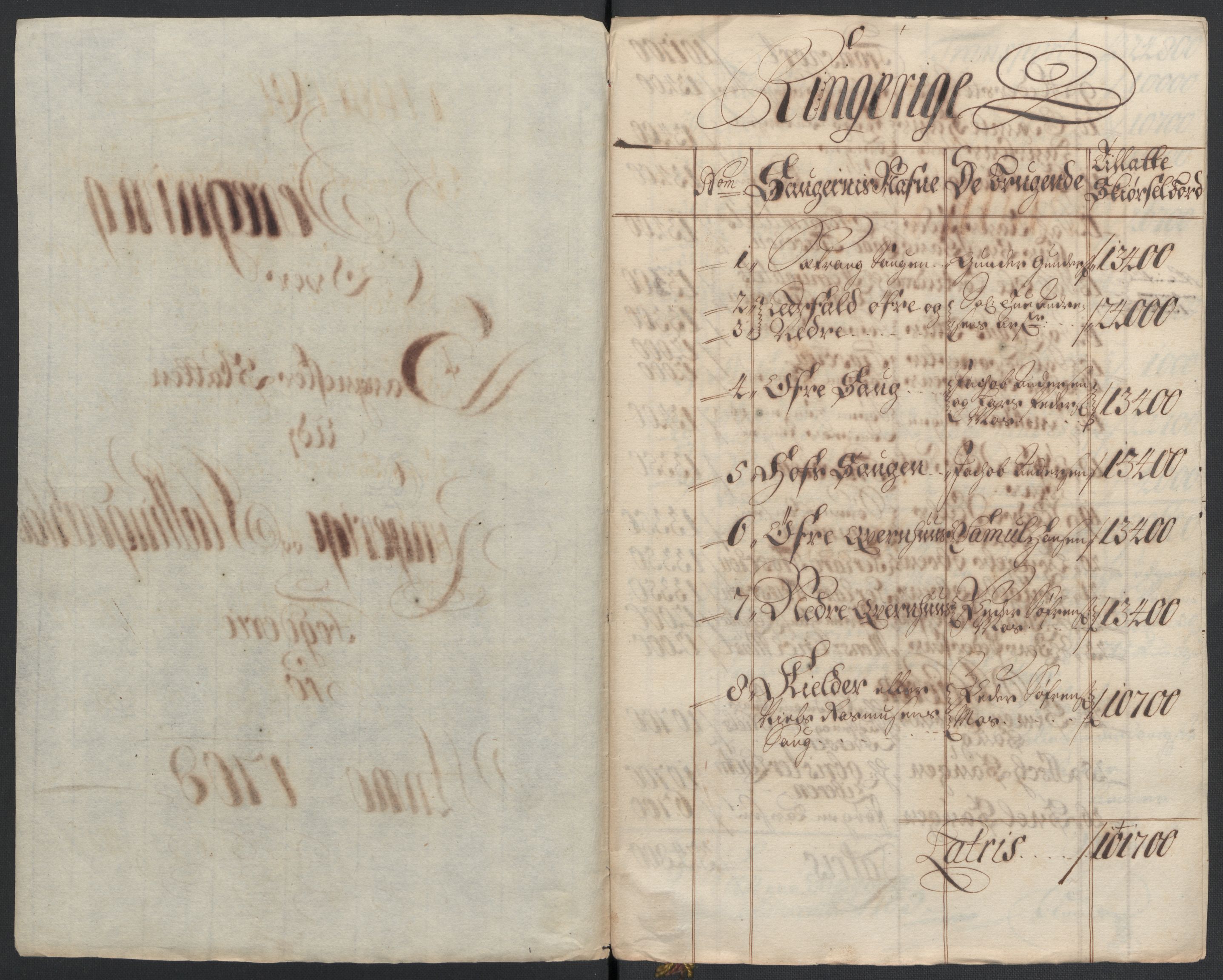Rentekammeret inntil 1814, Reviderte regnskaper, Fogderegnskap, RA/EA-4092/R22/L1467: Fogderegnskap Ringerike, Hallingdal og Buskerud, 1708, s. 176