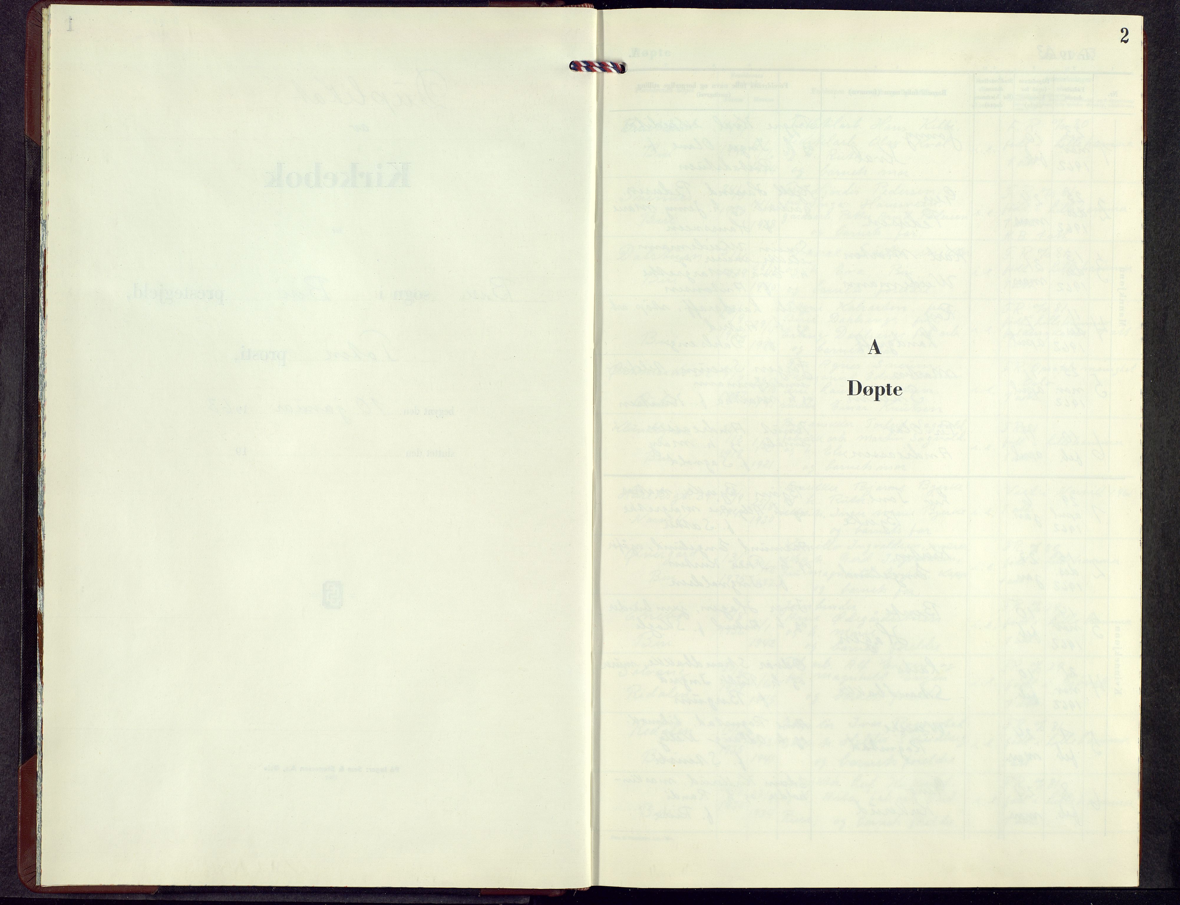 Biri prestekontor, SAH/PREST-096/H/Ha/Hab/L0011: Klokkerbok nr. 11, 1963-1973, s. 2