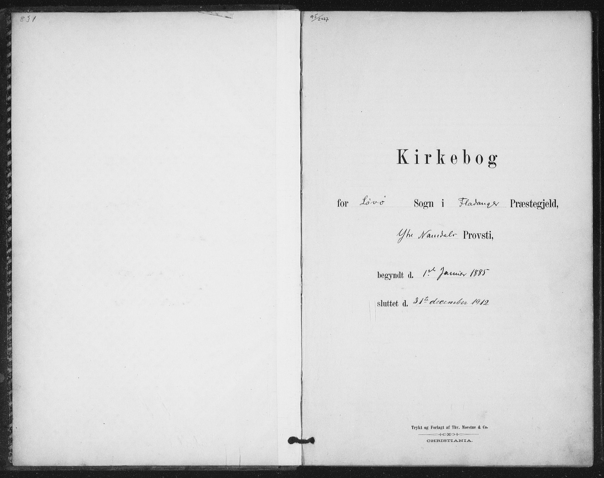 Ministerialprotokoller, klokkerbøker og fødselsregistre - Nord-Trøndelag, AV/SAT-A-1458/772/L0603: Ministerialbok nr. 772A01, 1885-1912