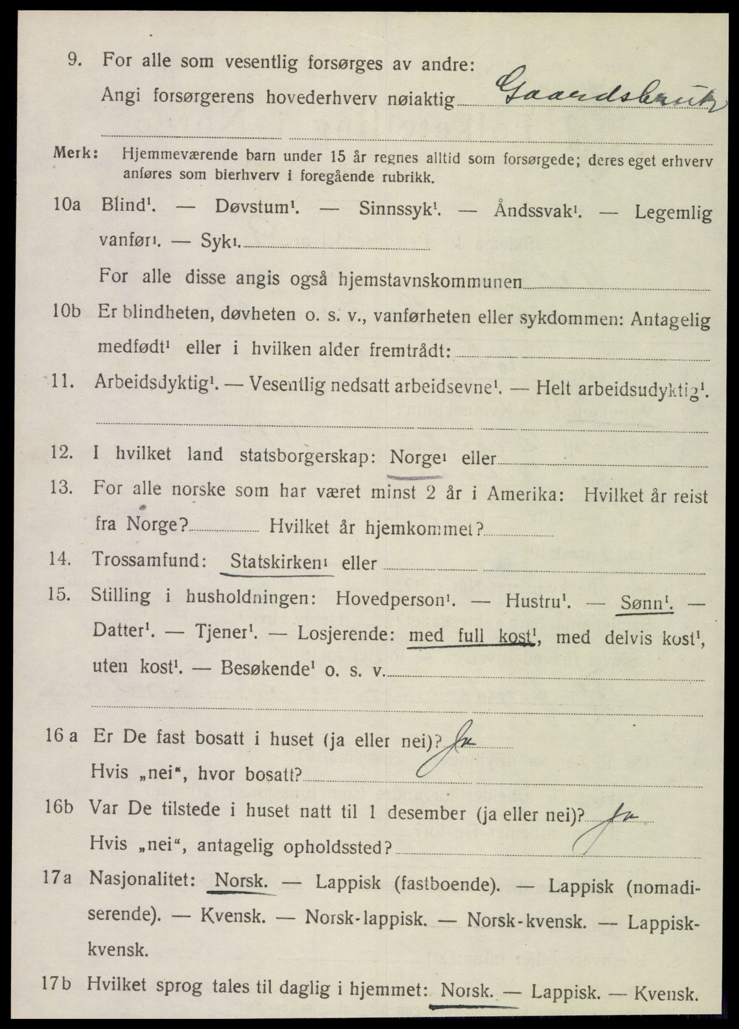SAT, Folketelling 1920 for 1828 Nesna herred, 1920, s. 3478