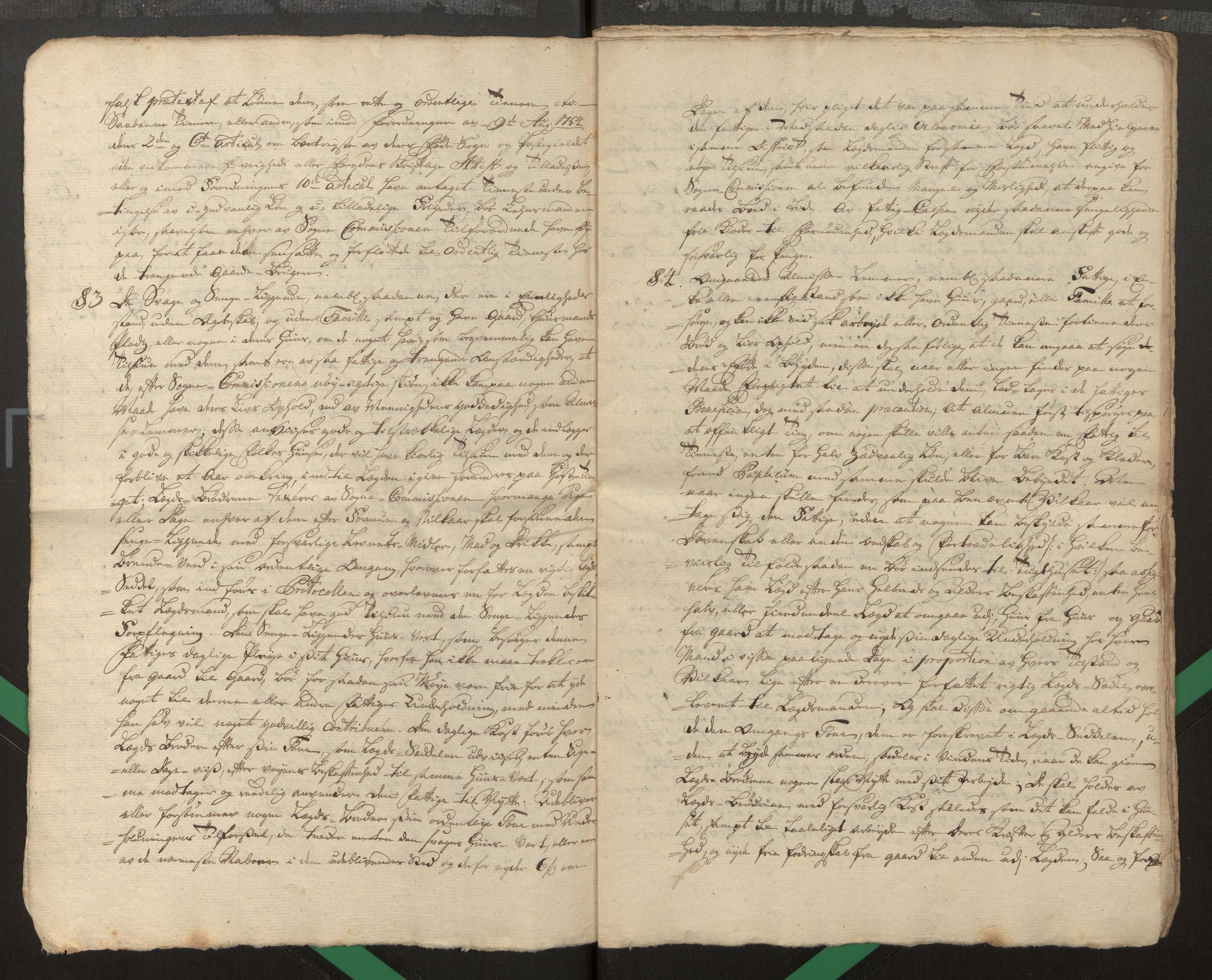 Gloppen sokneprestembete, SAB/A-80101/J/Jc/L0001/0002: Fattigkommisjonen i Gloppen / Reglement for fattigkommisjonen i Nordfjord, 1755