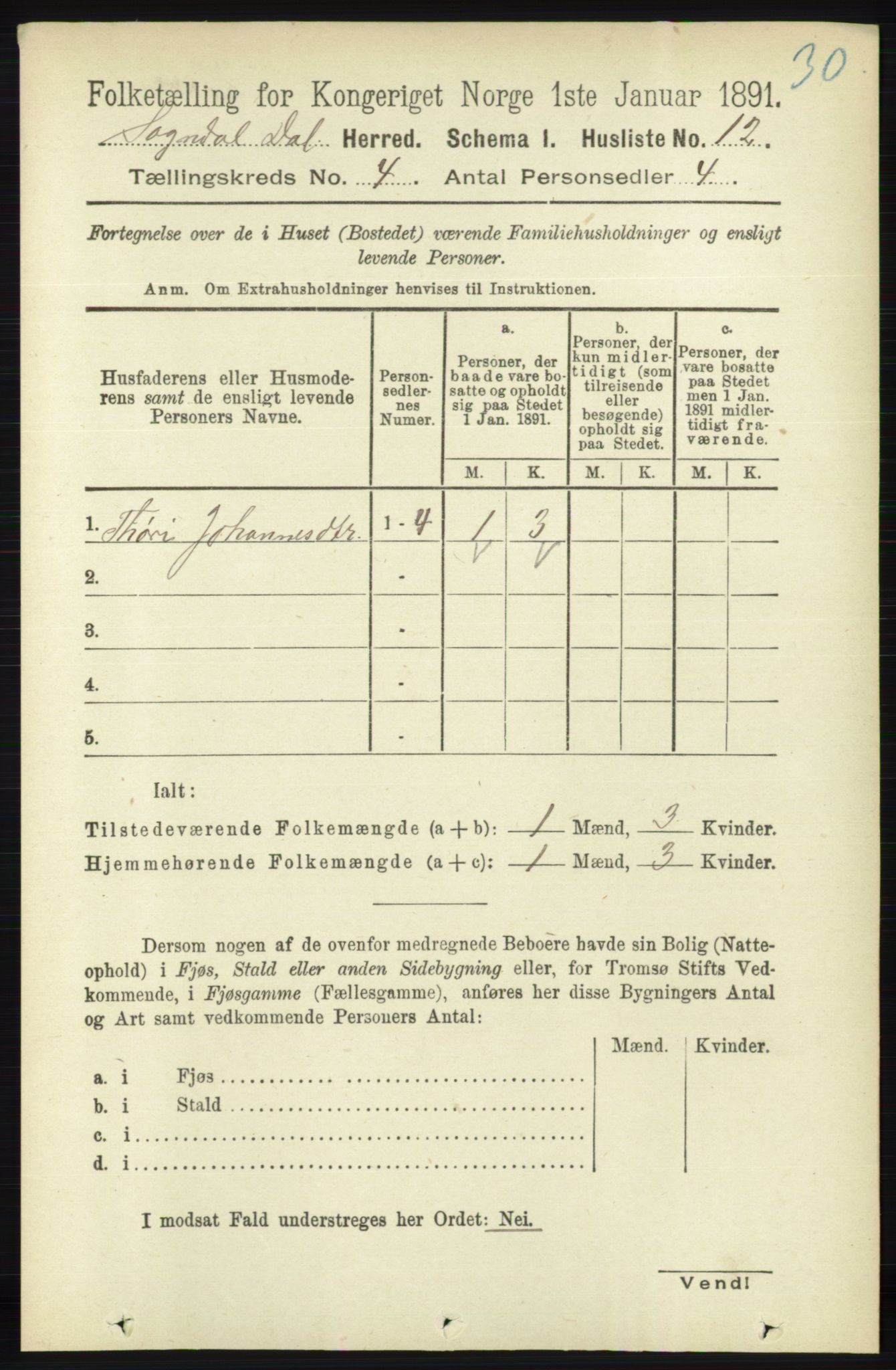 RA, Folketelling 1891 for 1111 Sokndal herred, 1891, s. 962