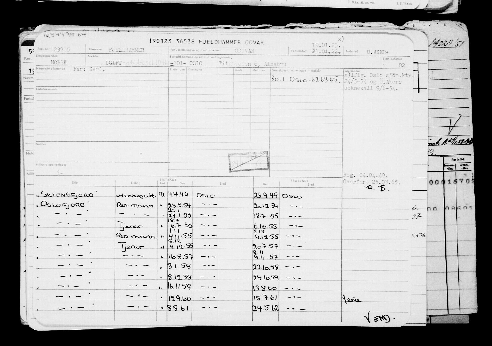 Direktoratet for sjømenn, AV/RA-S-3545/G/Gb/L0214: Hovedkort, 1923, s. 520