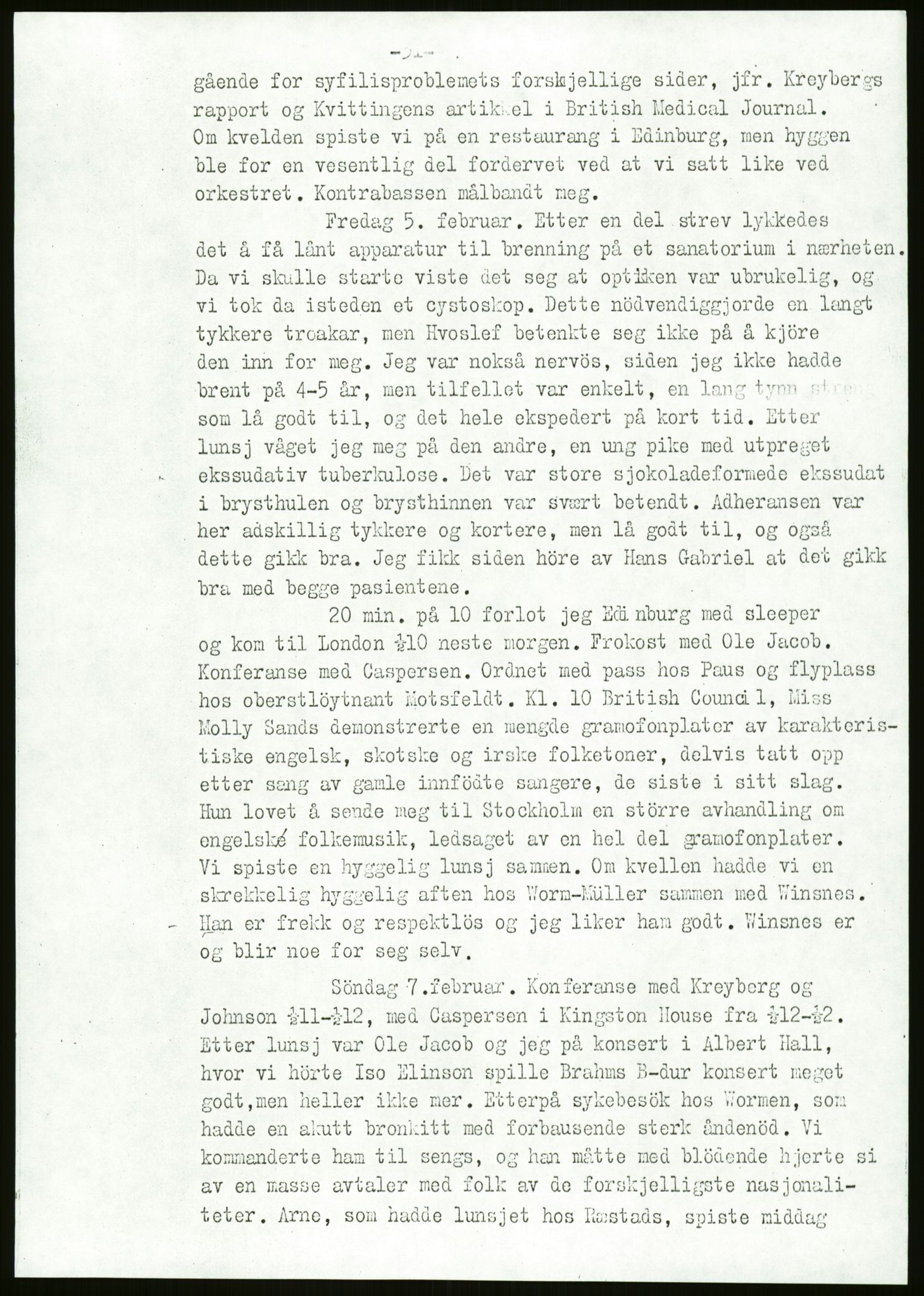 Ustvedt, Hans Jacob / Ustvedt familien, AV/RA-PA-1248/H/L0047/0002: Dagbøker / Londondagboken, 1943, s. 31