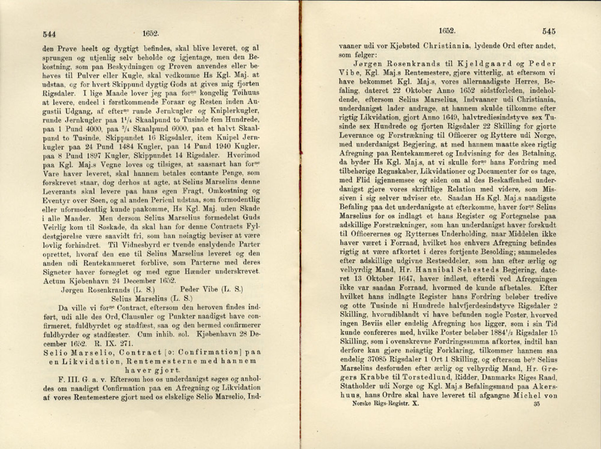 Publikasjoner utgitt av Det Norske Historiske Kildeskriftfond, PUBL/-/-/-: Norske Rigs-Registranter, bind 10, 1650-1653, s. 544-545