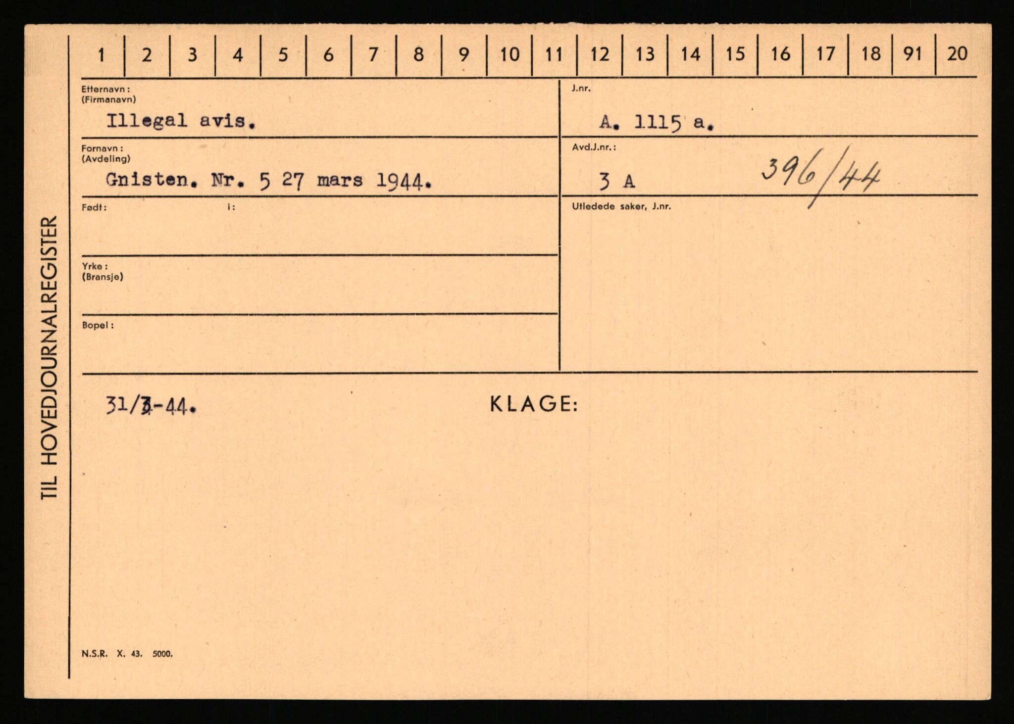 Statspolitiet - Hovedkontoret / Osloavdelingen, AV/RA-S-1329/C/Ca/L0007: Hol - Joelsen, 1943-1945, s. 2146