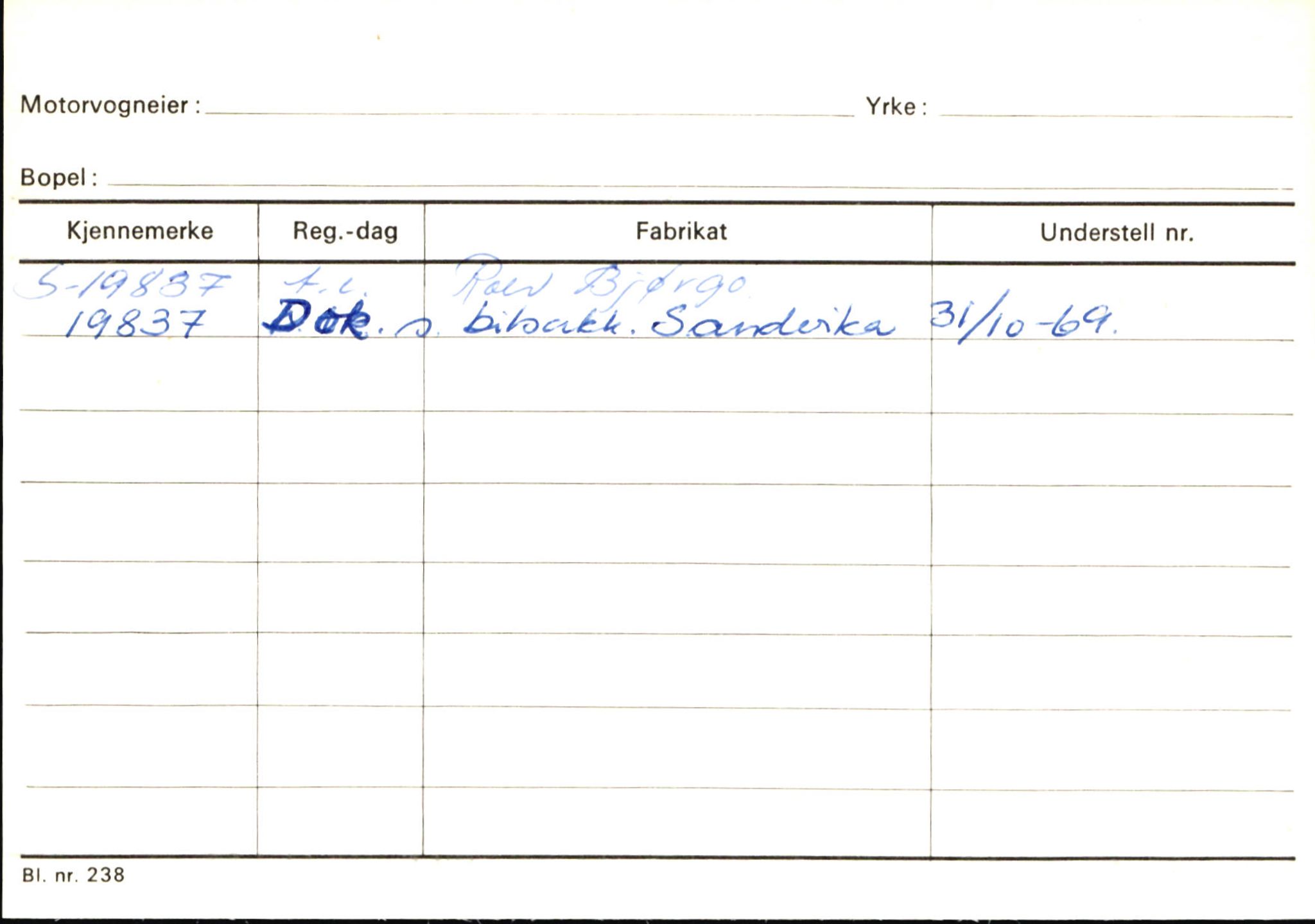 Statens vegvesen, Sogn og Fjordane vegkontor, AV/SAB-A-5301/4/F/L0145: Registerkort Vågsøy S-Å. Årdal I-P, 1945-1975, s. 883