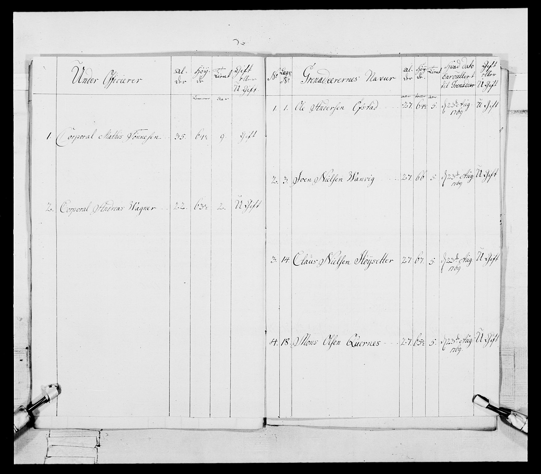 Generalitets- og kommissariatskollegiet, Det kongelige norske kommissariatskollegium, RA/EA-5420/E/Eh/L0092: 2. Bergenhusiske nasjonale infanteriregiment, 1769-1771, s. 378