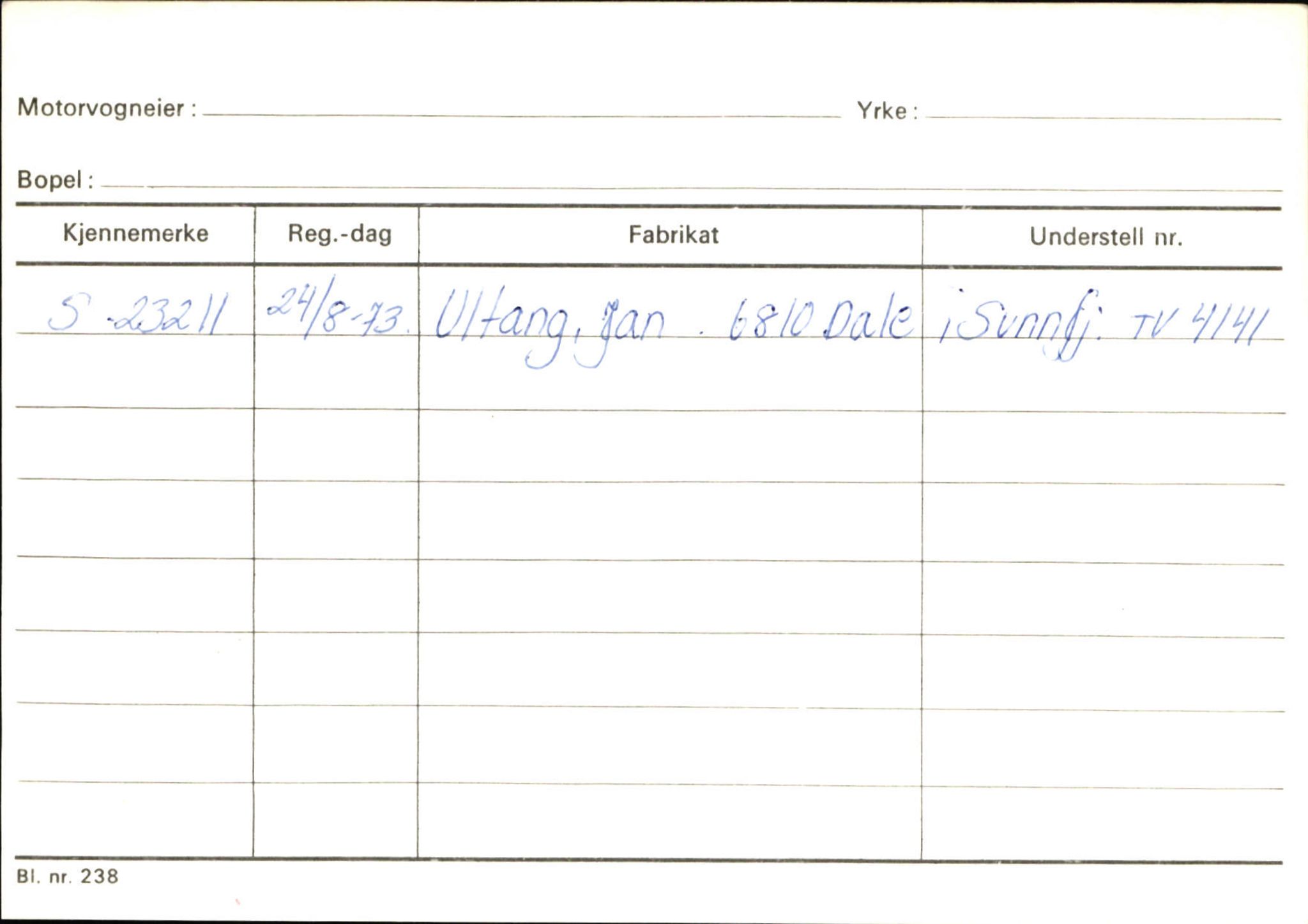 Statens vegvesen, Sogn og Fjordane vegkontor, AV/SAB-A-5301/4/F/L0126: Eigarregister Fjaler M-Å. Leikanger A-Å, 1945-1975, s. 543