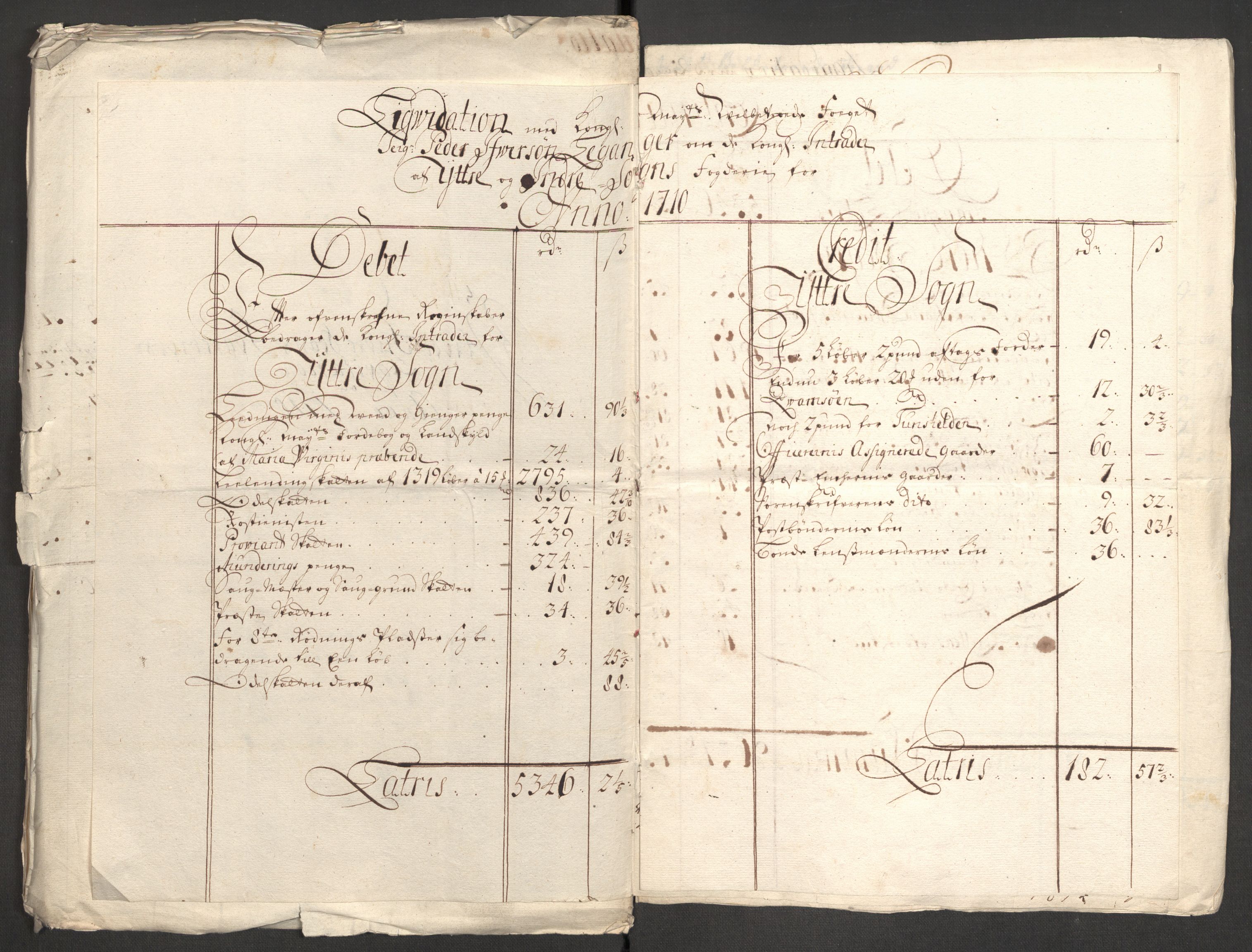 Rentekammeret inntil 1814, Reviderte regnskaper, Fogderegnskap, AV/RA-EA-4092/R52/L3316: Fogderegnskap Sogn, 1709-1710, s. 204