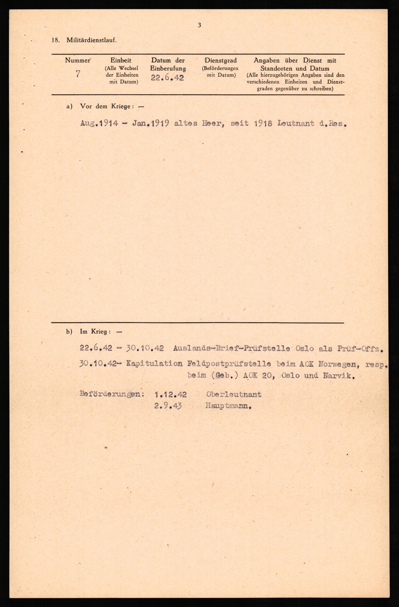 Forsvaret, Forsvarets overkommando II, AV/RA-RAFA-3915/D/Db/L0027: CI Questionaires. Tyske okkupasjonsstyrker i Norge. Tyskere., 1945-1946, s. 245