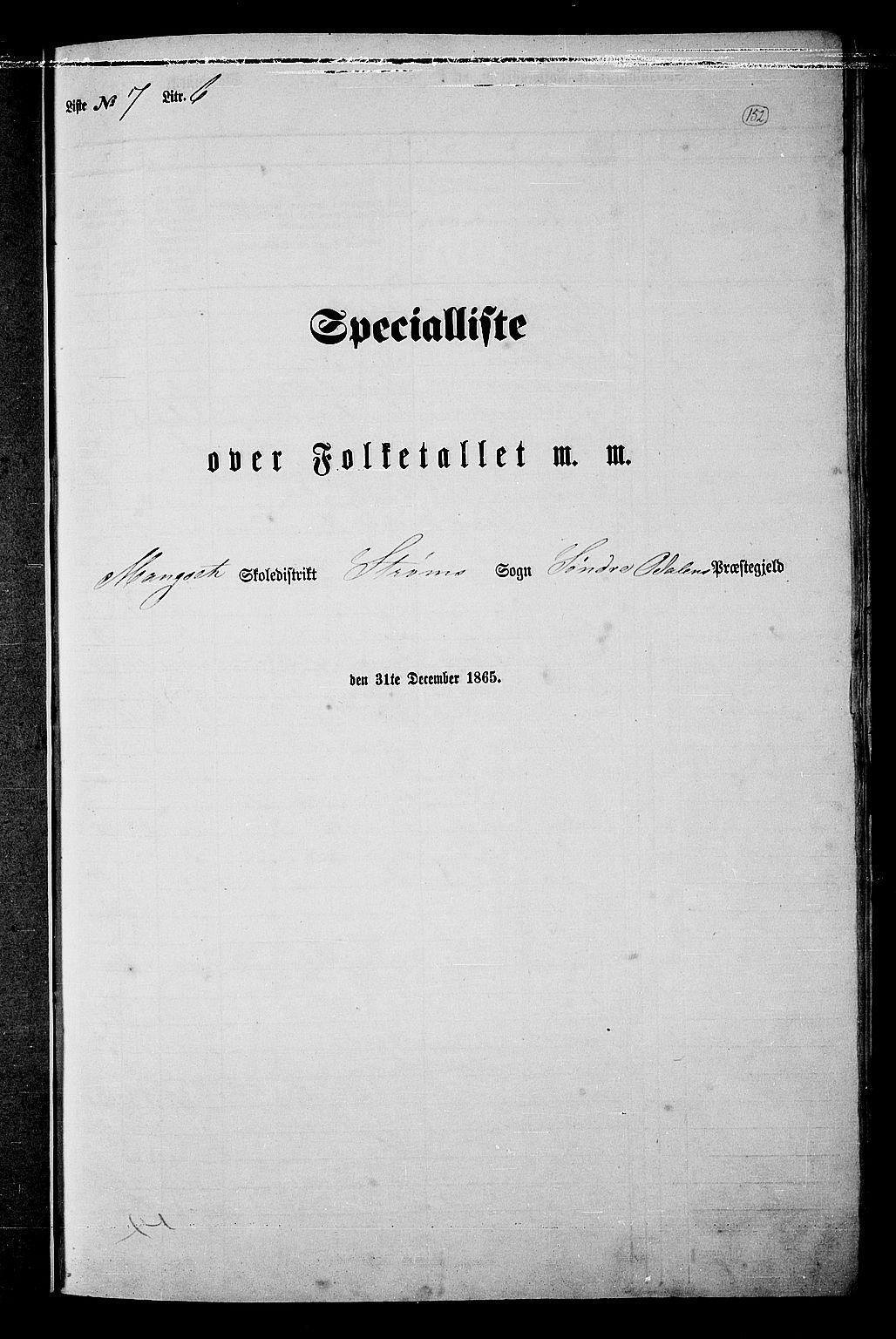 RA, Folketelling 1865 for 0419P Sør-Odal prestegjeld, 1865, s. 137