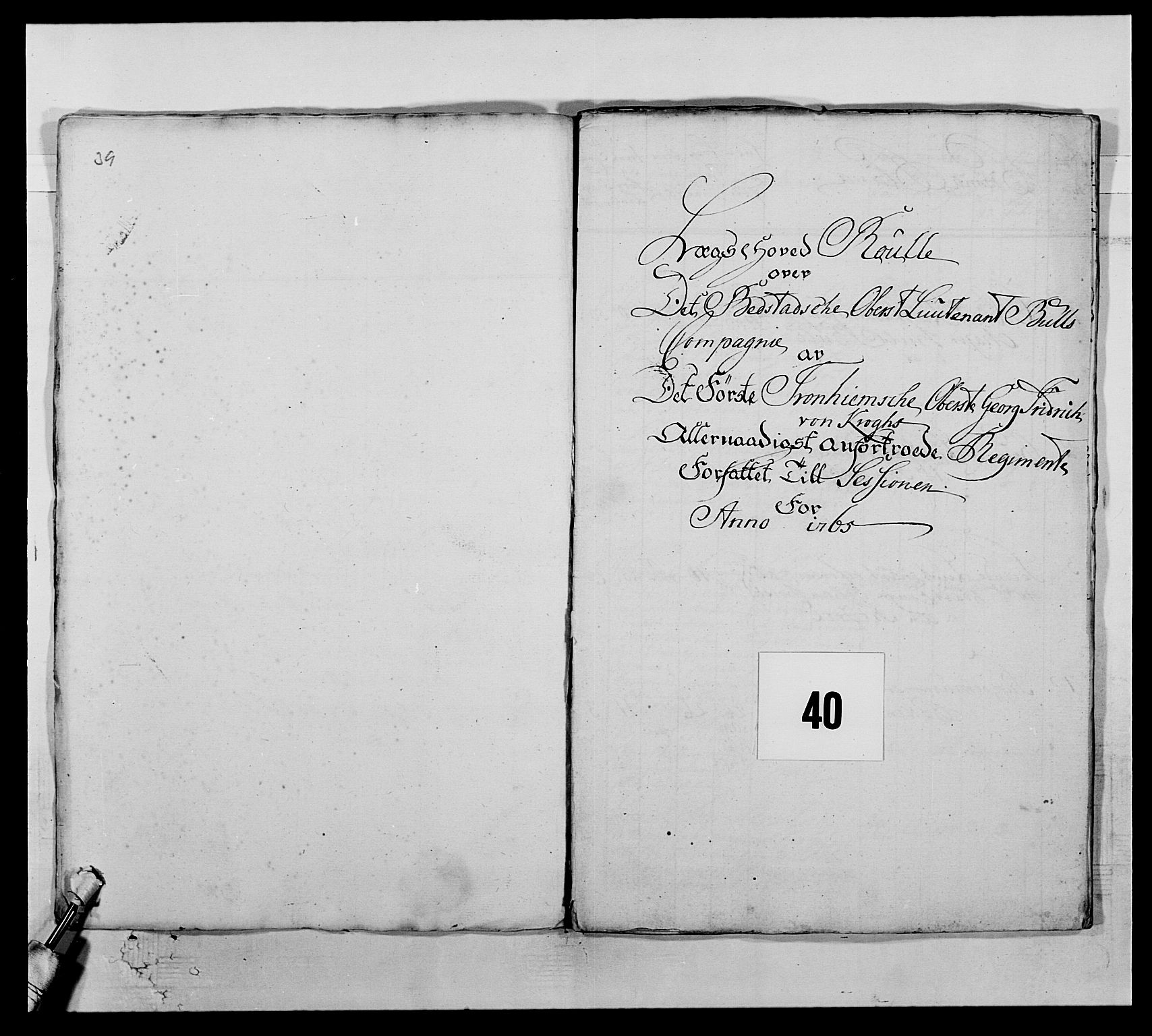 Kommanderende general (KG I) med Det norske krigsdirektorium, AV/RA-EA-5419/E/Ea/L0510: 1. Trondheimske regiment, 1756-1765, s. 486