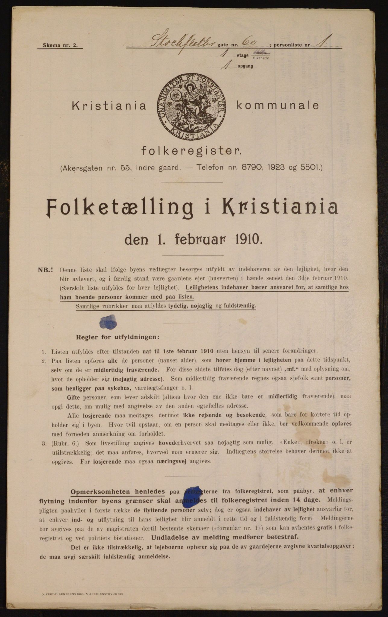 OBA, Kommunal folketelling 1.2.1910 for Kristiania, 1910, s. 97199