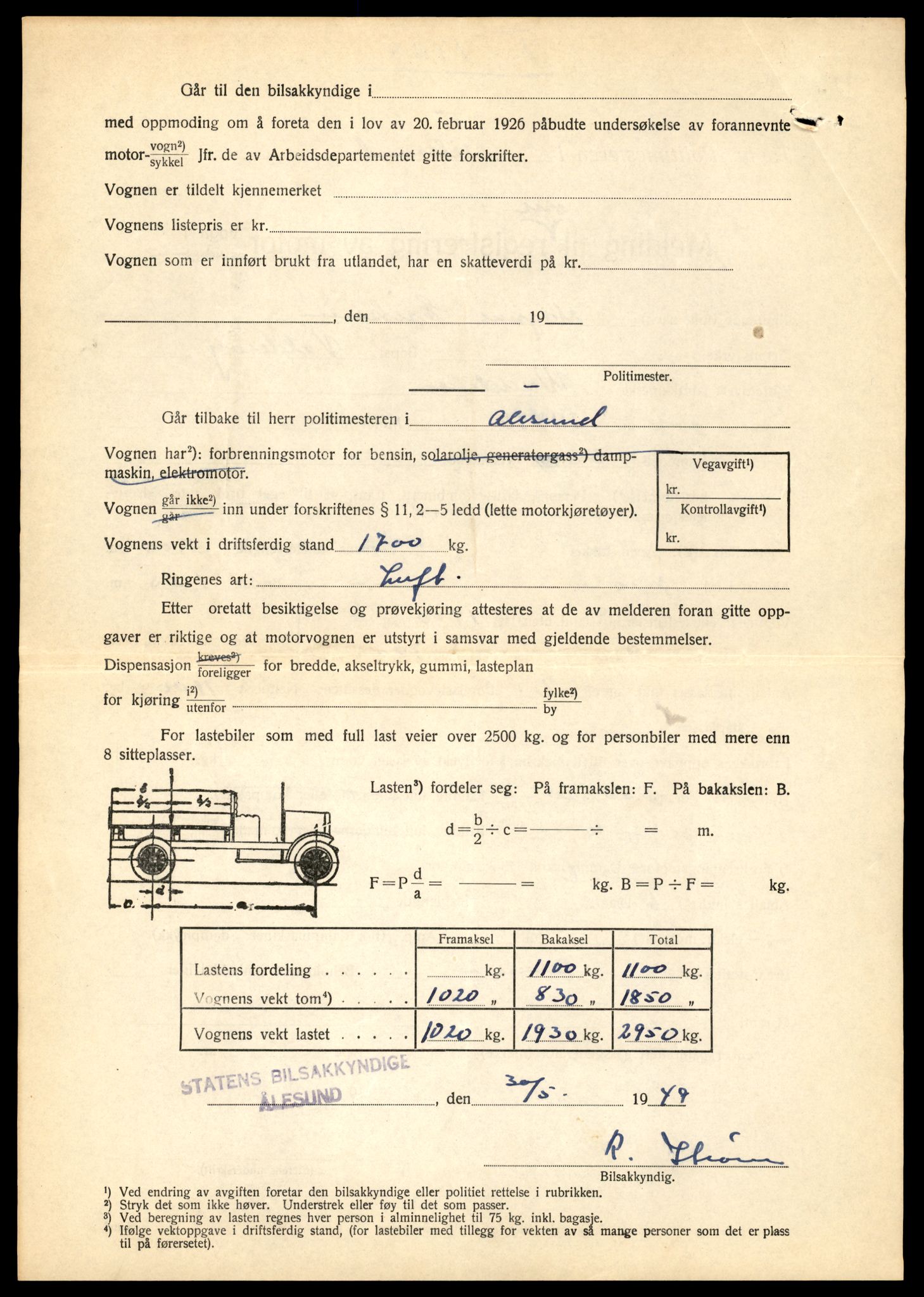 Møre og Romsdal vegkontor - Ålesund trafikkstasjon, AV/SAT-A-4099/F/Fe/L0017: Registreringskort for kjøretøy T 1985 - T 10090, 1927-1998, s. 80