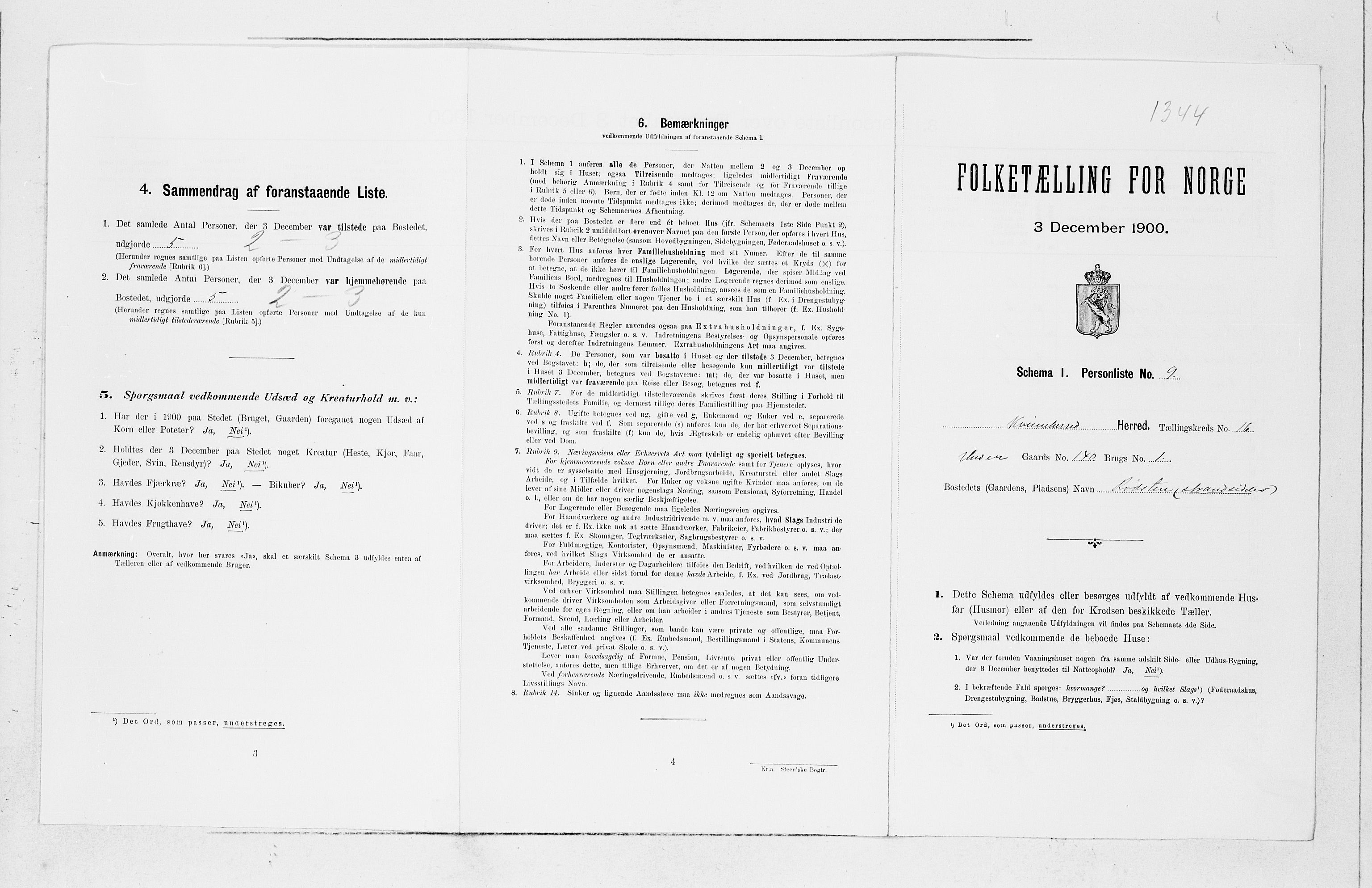 SAB, Folketelling 1900 for 1224 Kvinnherad herred, 1900, s. 1378