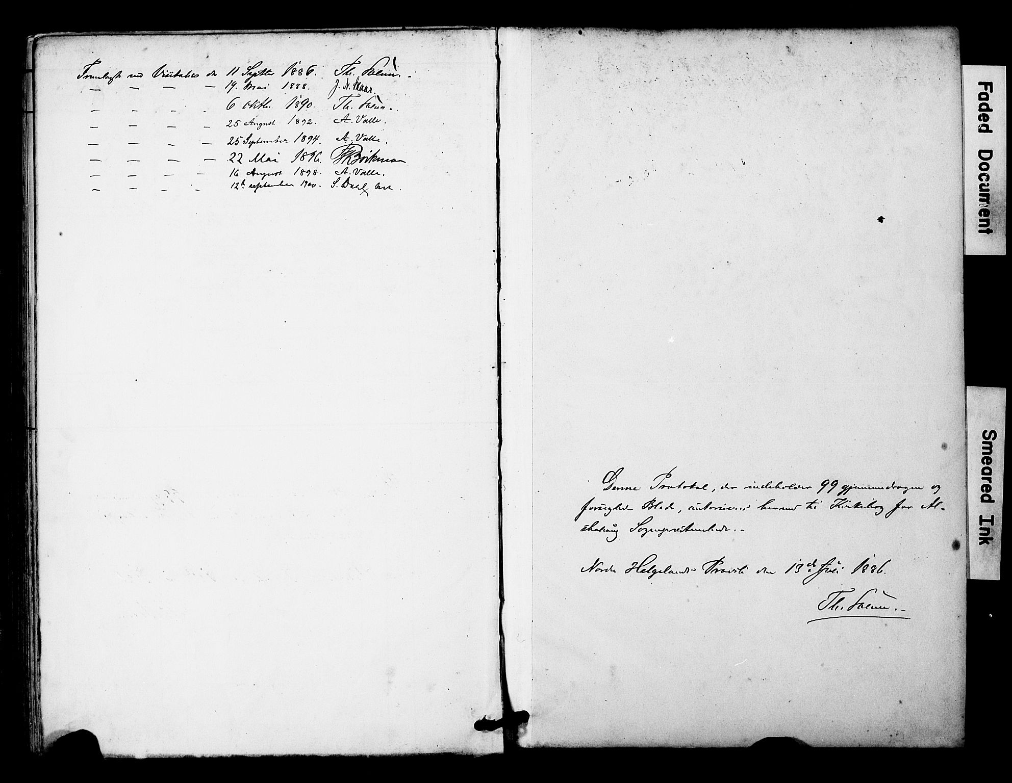 Ministerialprotokoller, klokkerbøker og fødselsregistre - Nordland, AV/SAT-A-1459/831/L0471: Ministerialbok nr. 831A02, 1886-1901