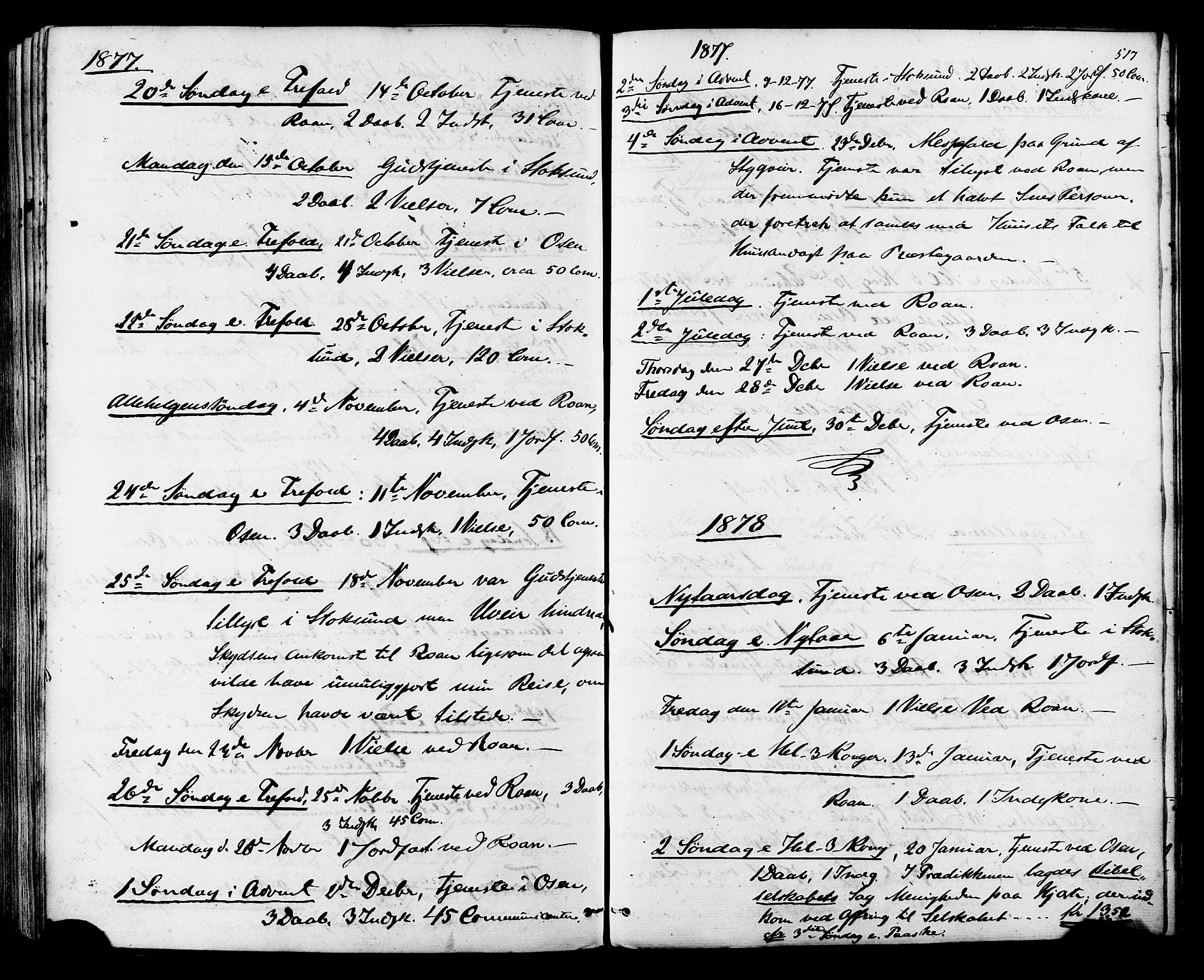 Ministerialprotokoller, klokkerbøker og fødselsregistre - Sør-Trøndelag, AV/SAT-A-1456/657/L0706: Ministerialbok nr. 657A07, 1867-1878, s. 517